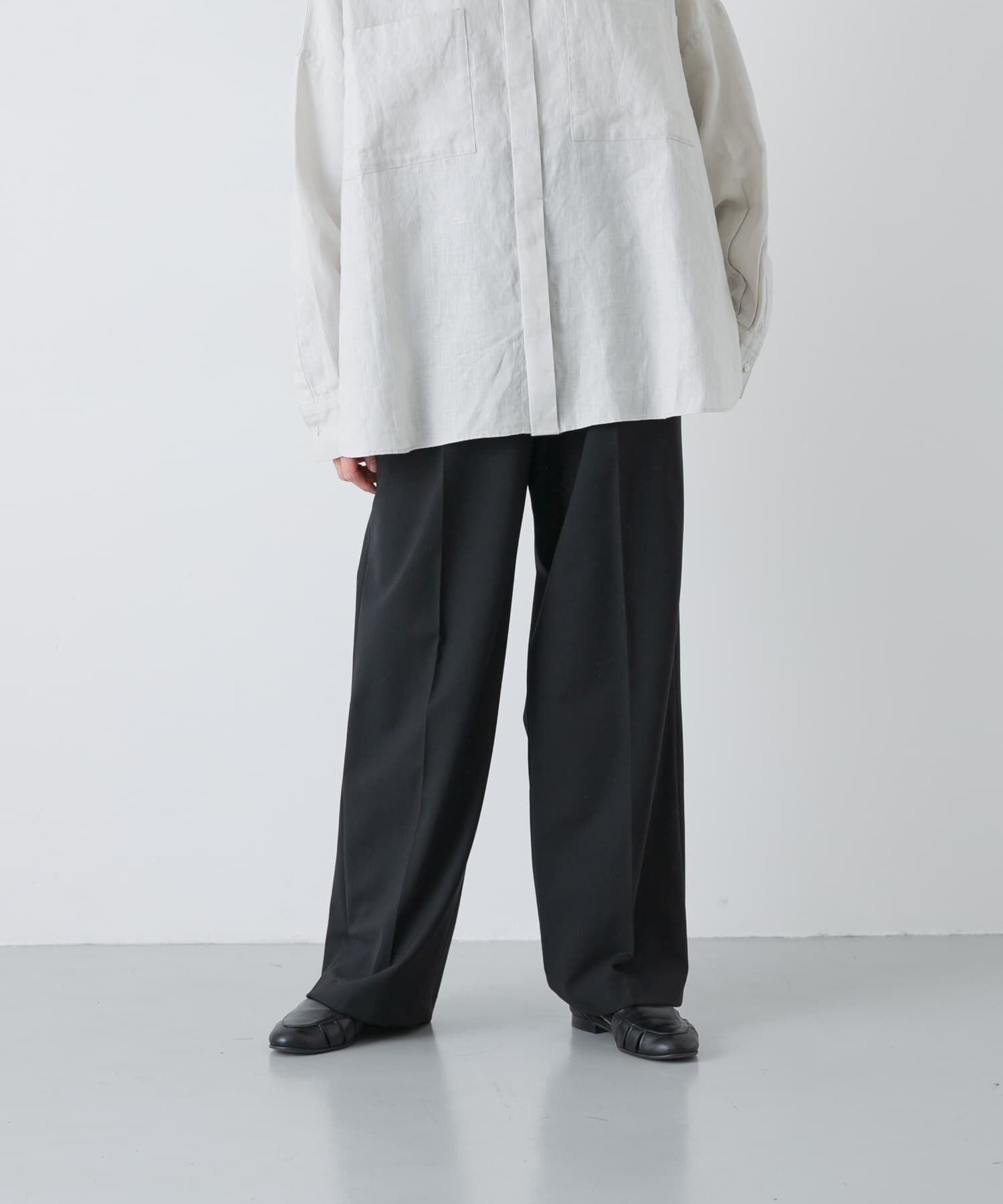 かぐれ「『2サイズ展開』ストレッチトラウザー」|その他|ブラック