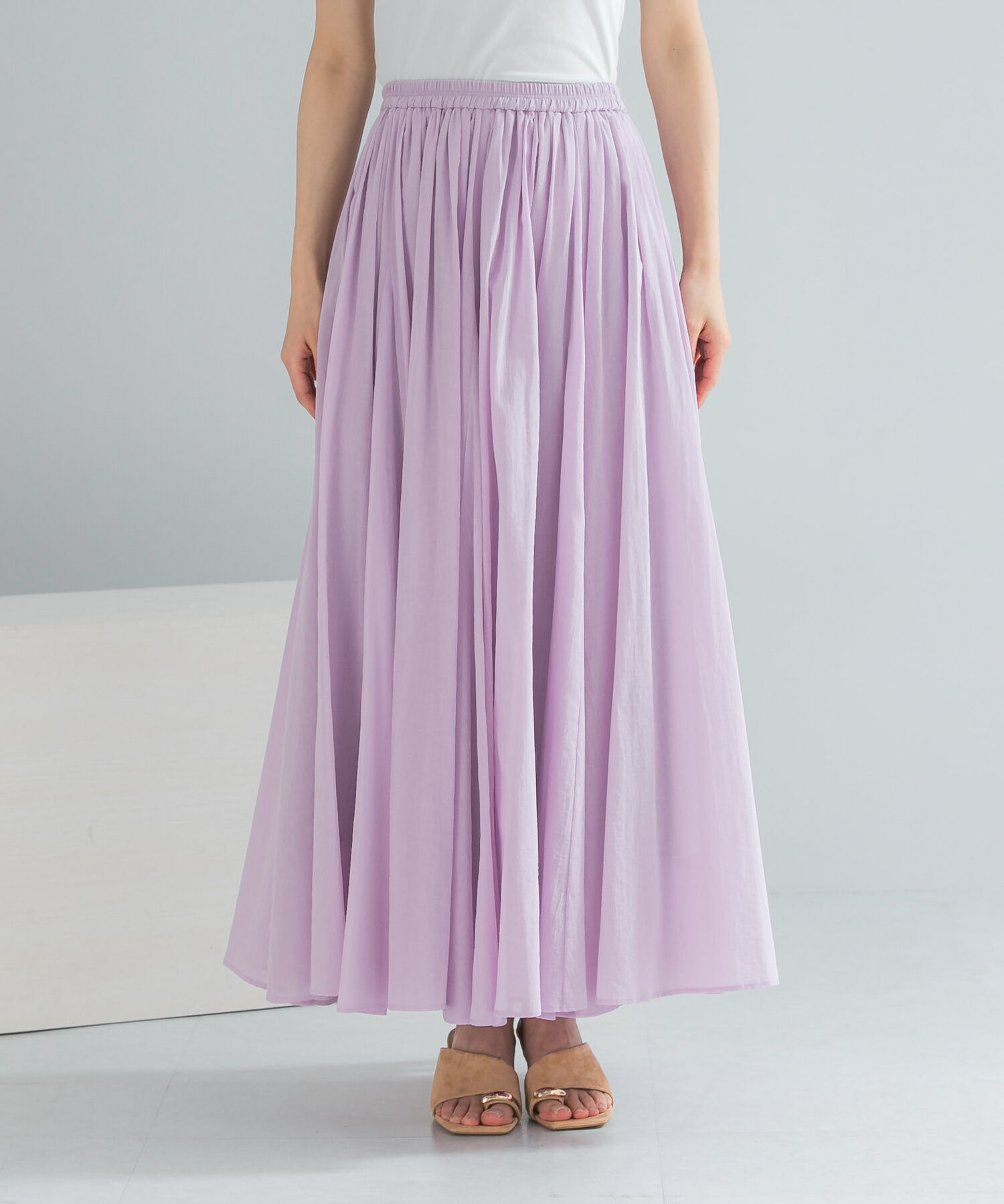 URBAN RESEARCH ROSSO「コットンボリュームマキシスカート」|スカート|