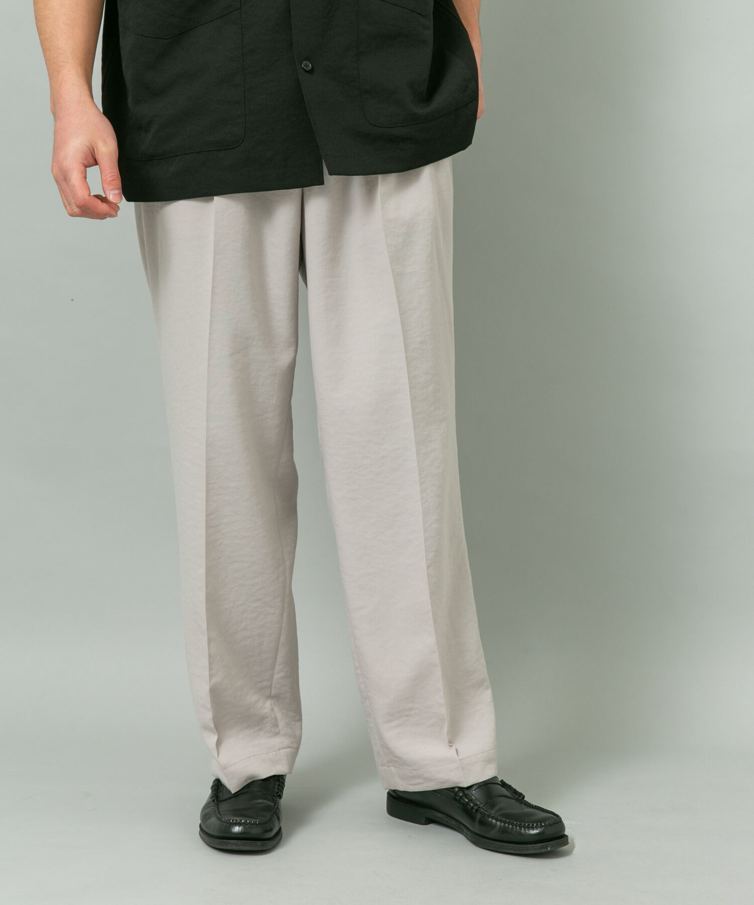 URBAN RESEARCH ROSSO「『セットアップ対応』ドライイージーワイドスラックス」|その他|ベージュ系その他