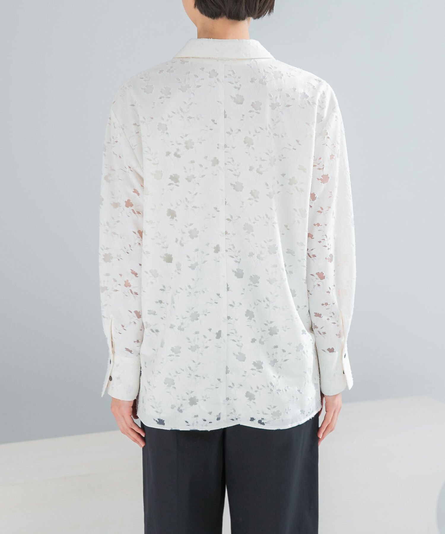 URBAN RESEARCH ROSSO「オープンカラーレースシャツ」|シャツ・ブラウス|