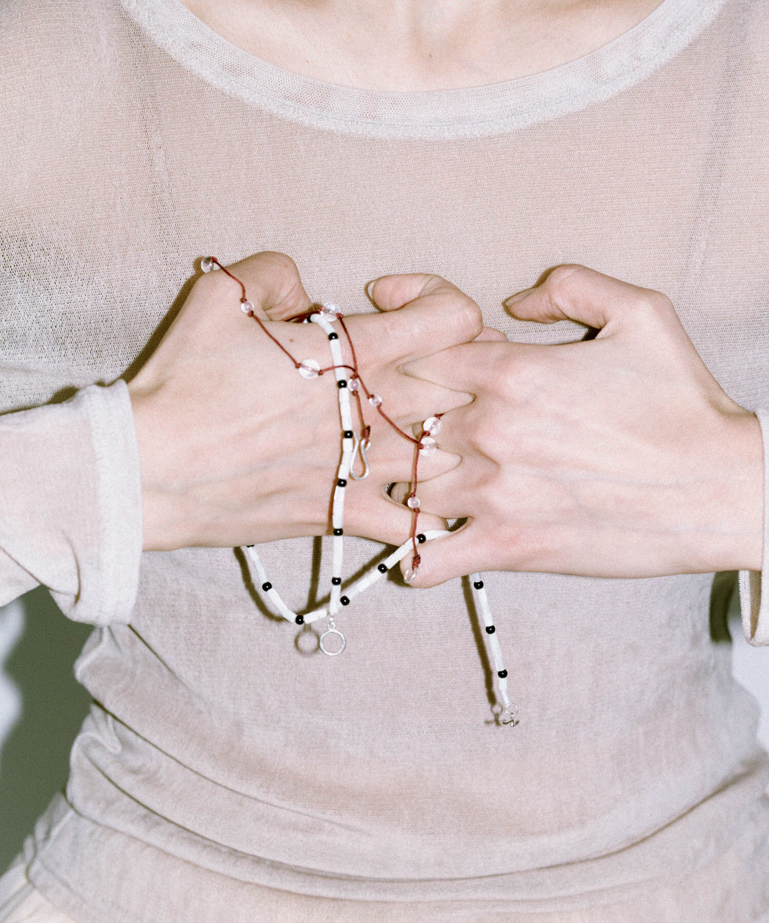 SMELLY「SMELLY so&rsquo;　shell onyx necklace」|ネックレス|