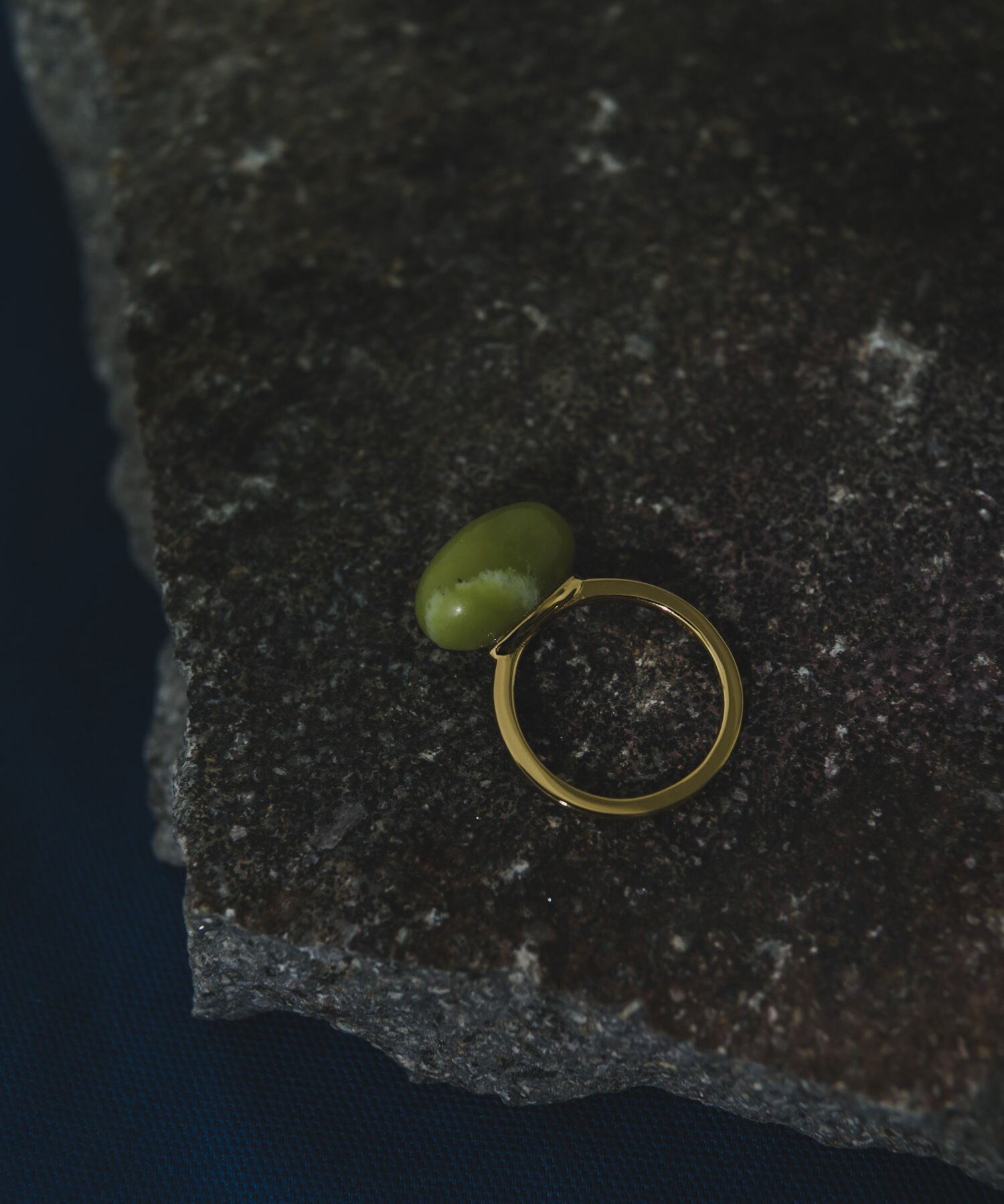 SMELLY「SMELLY so&rsquo;　oval yellow jade ring」|リング|