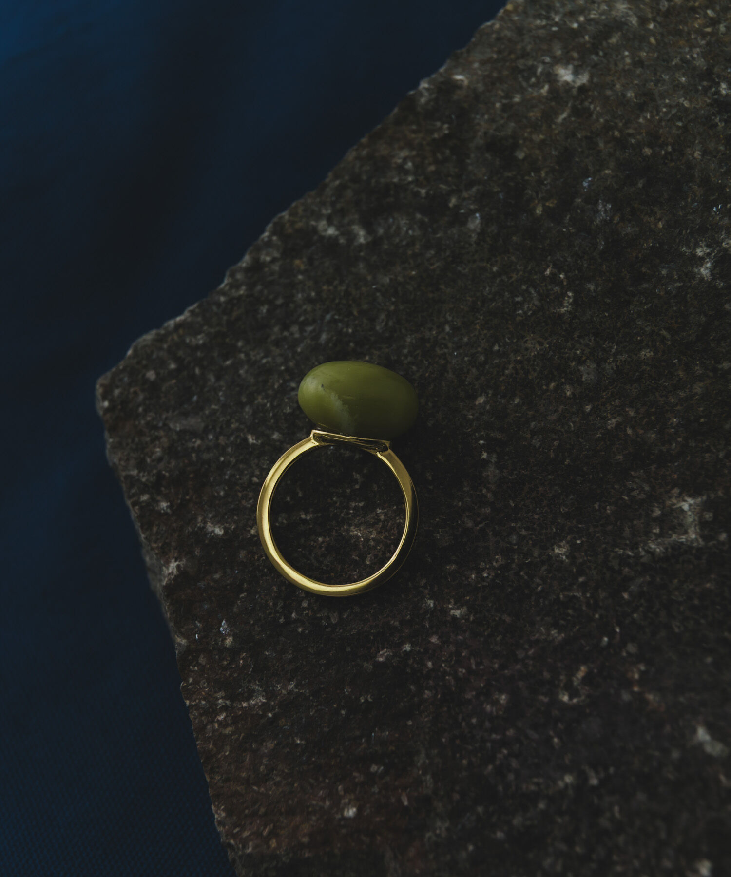 SMELLY「SMELLY so&rsquo;　oval yellow jade ring」|リング|