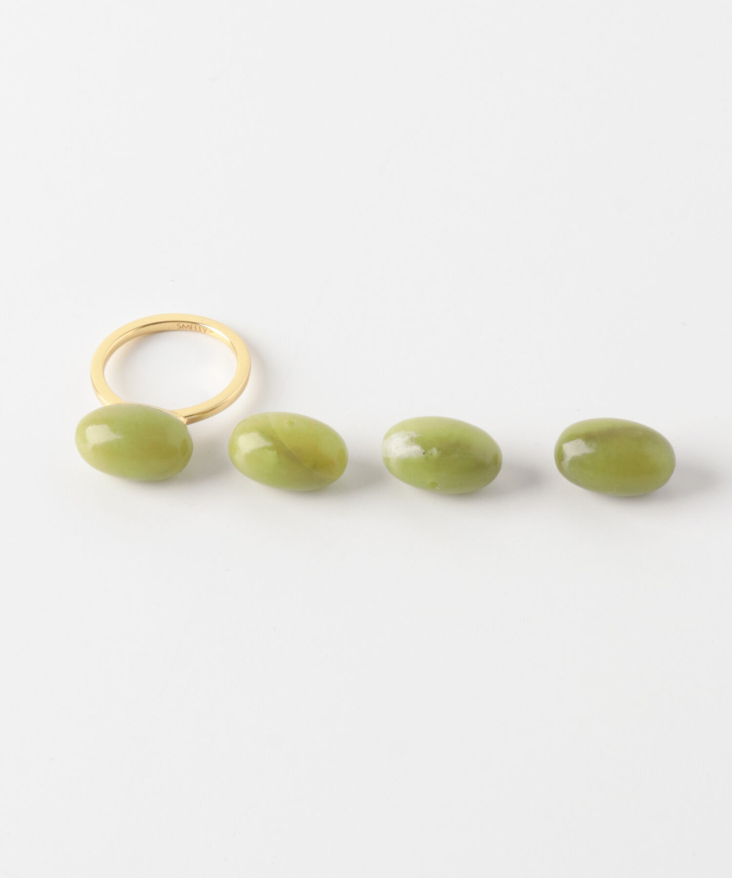 SMELLY「SMELLY so&rsquo;　oval yellow jade ring」|リング|