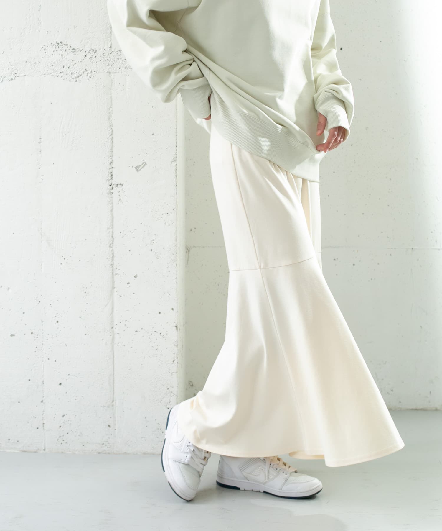  「マーメイドラインカットスカート」|スカート|