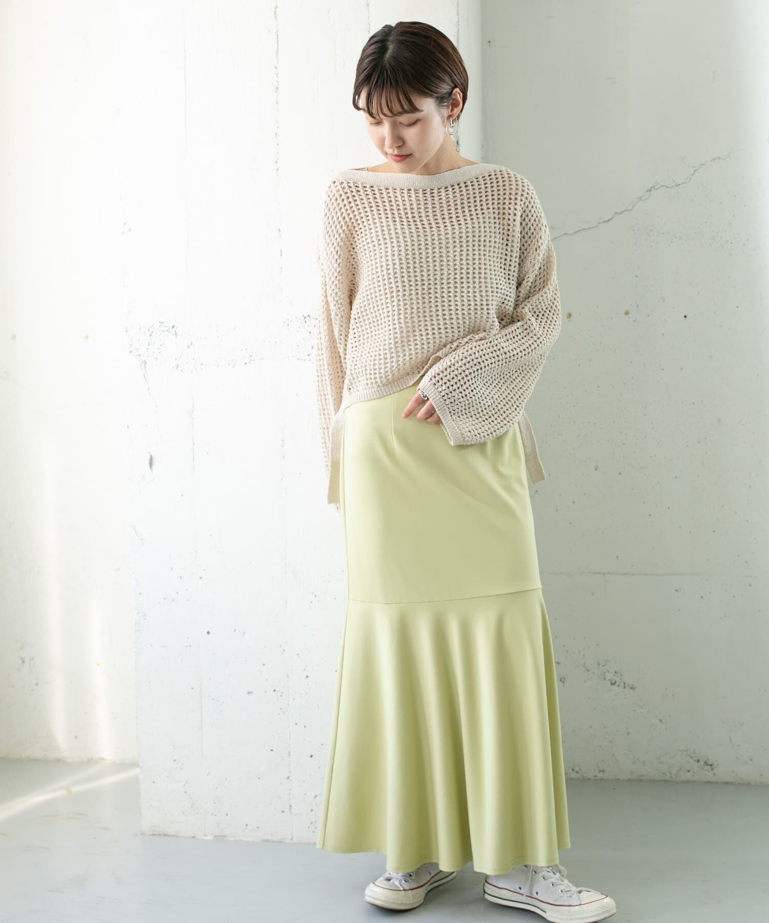  「マーメイドラインカットスカート」|スカート|