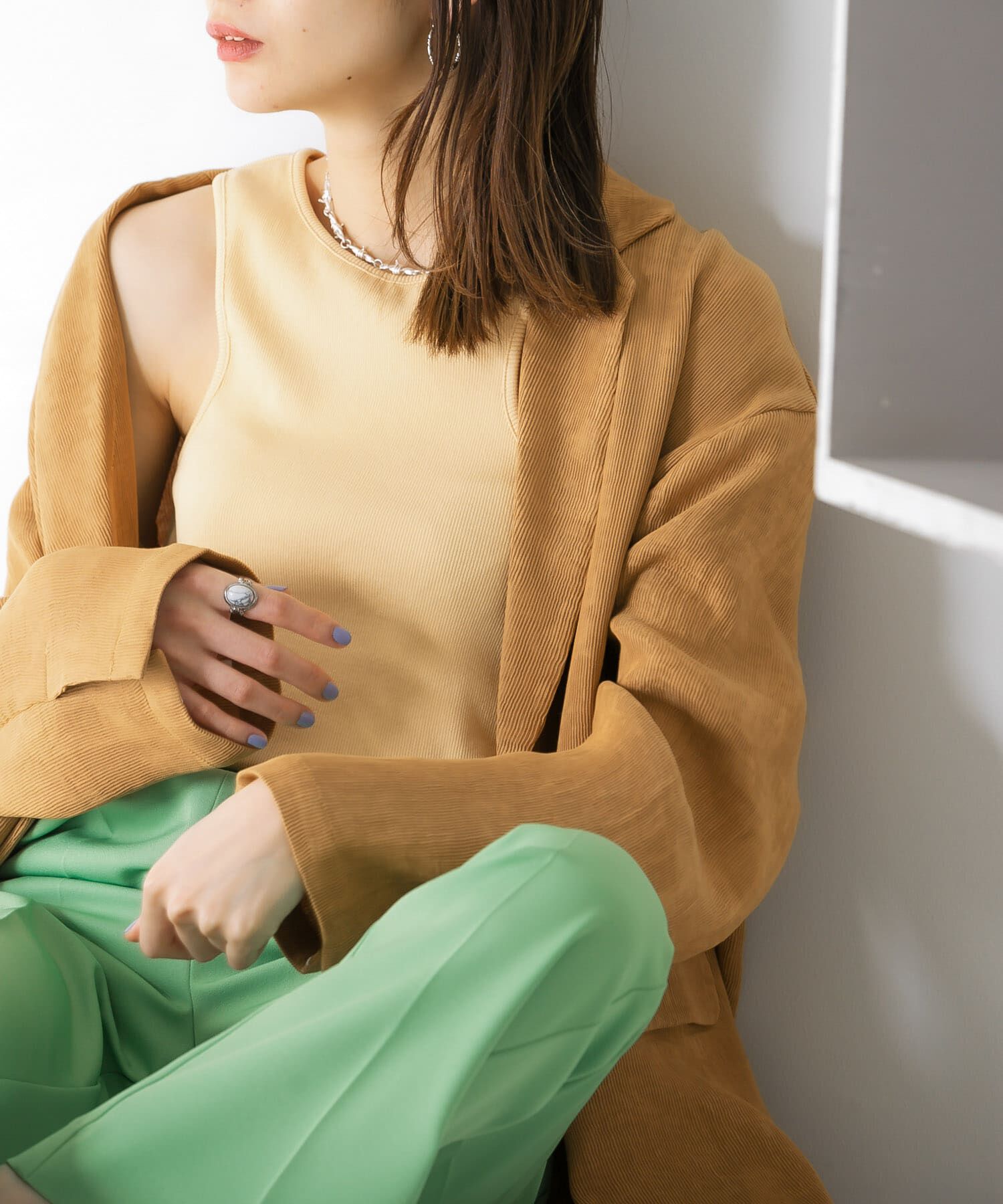  「アシメタンクトップ」|タンクトップ|