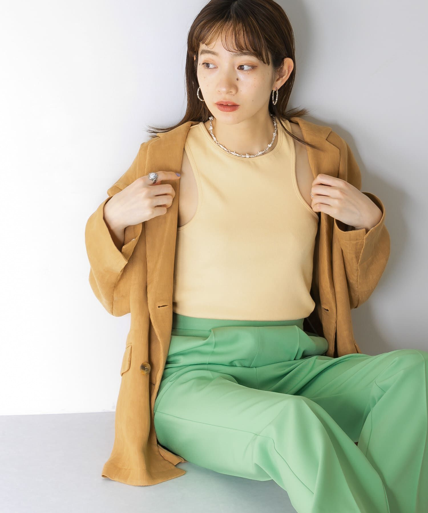  「アシメタンクトップ」|タンクトップ|