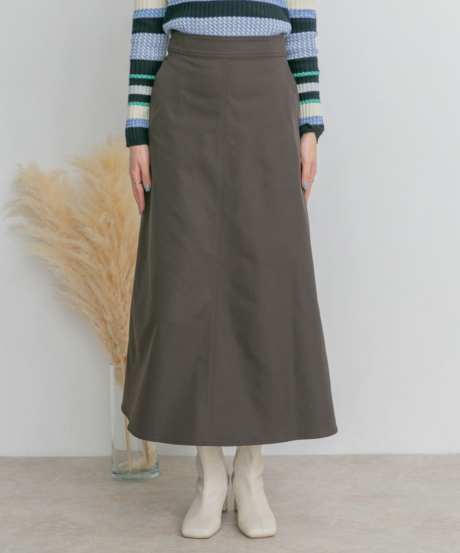  「ツイルフレアロングスカート」|スカート|