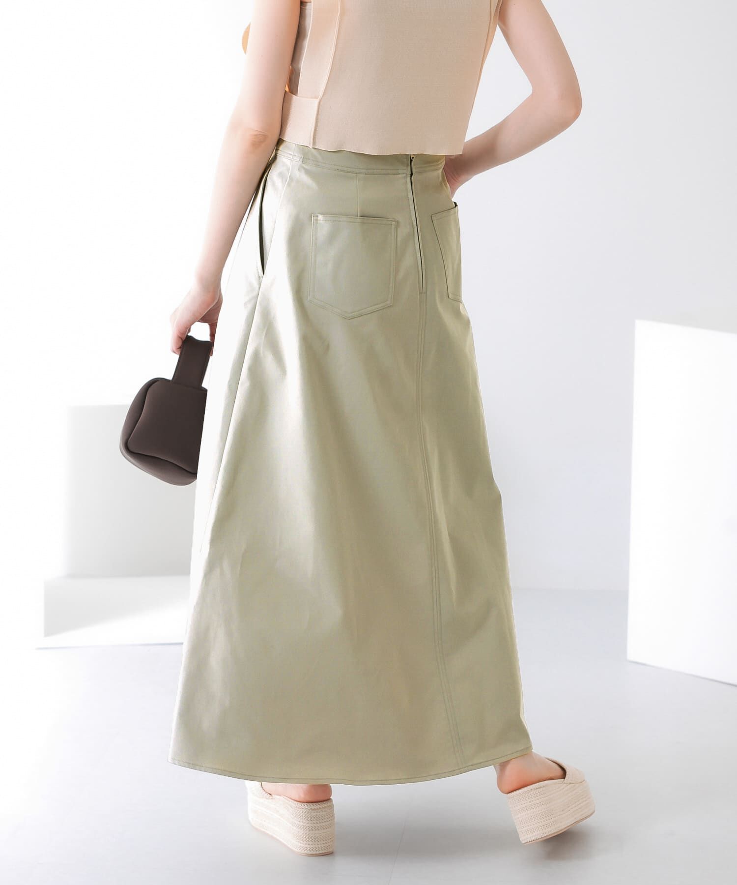  「ツイルフレアロングスカート」|スカート|