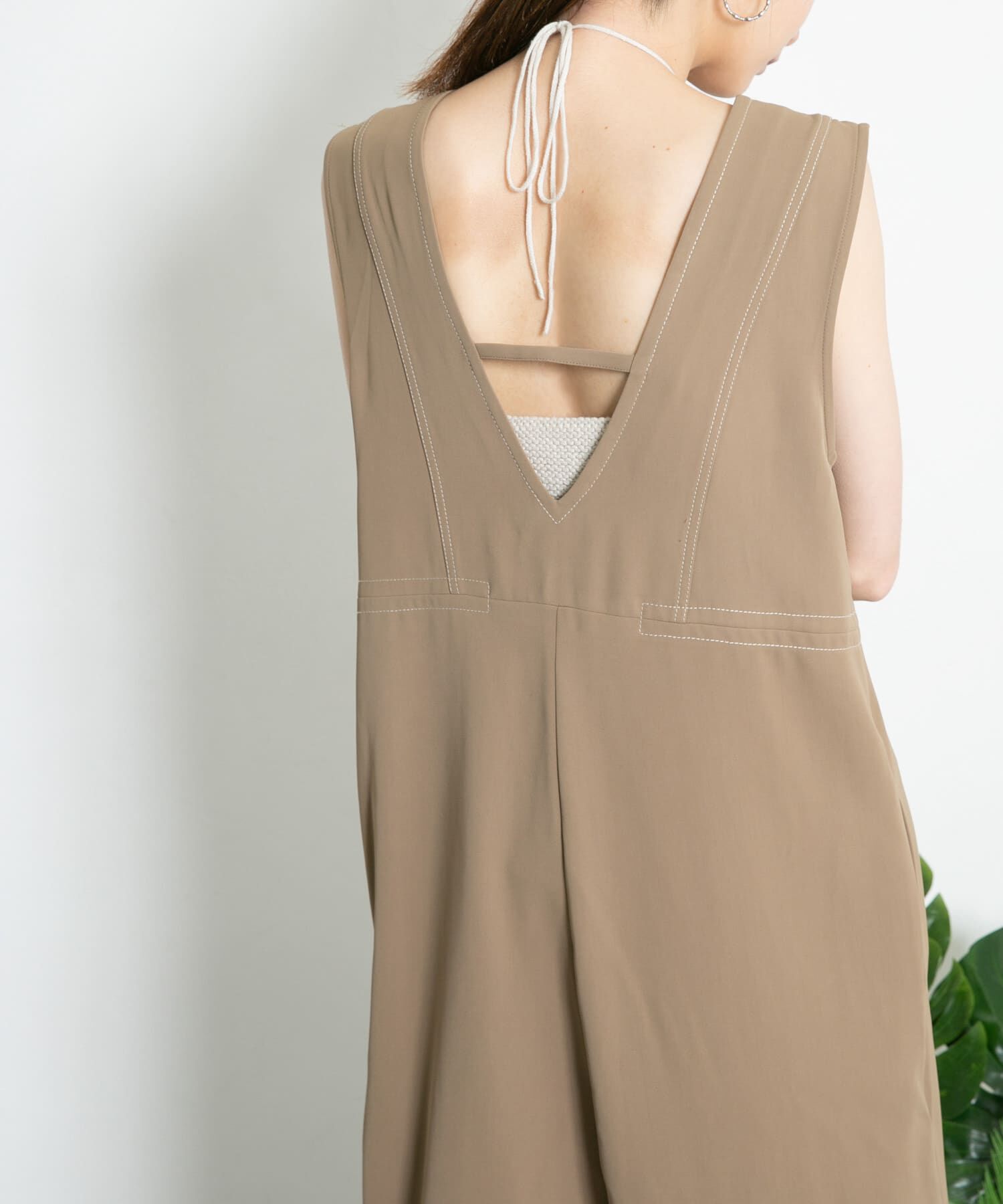  「ガーター編みホルターニット」|ニット・セーター|