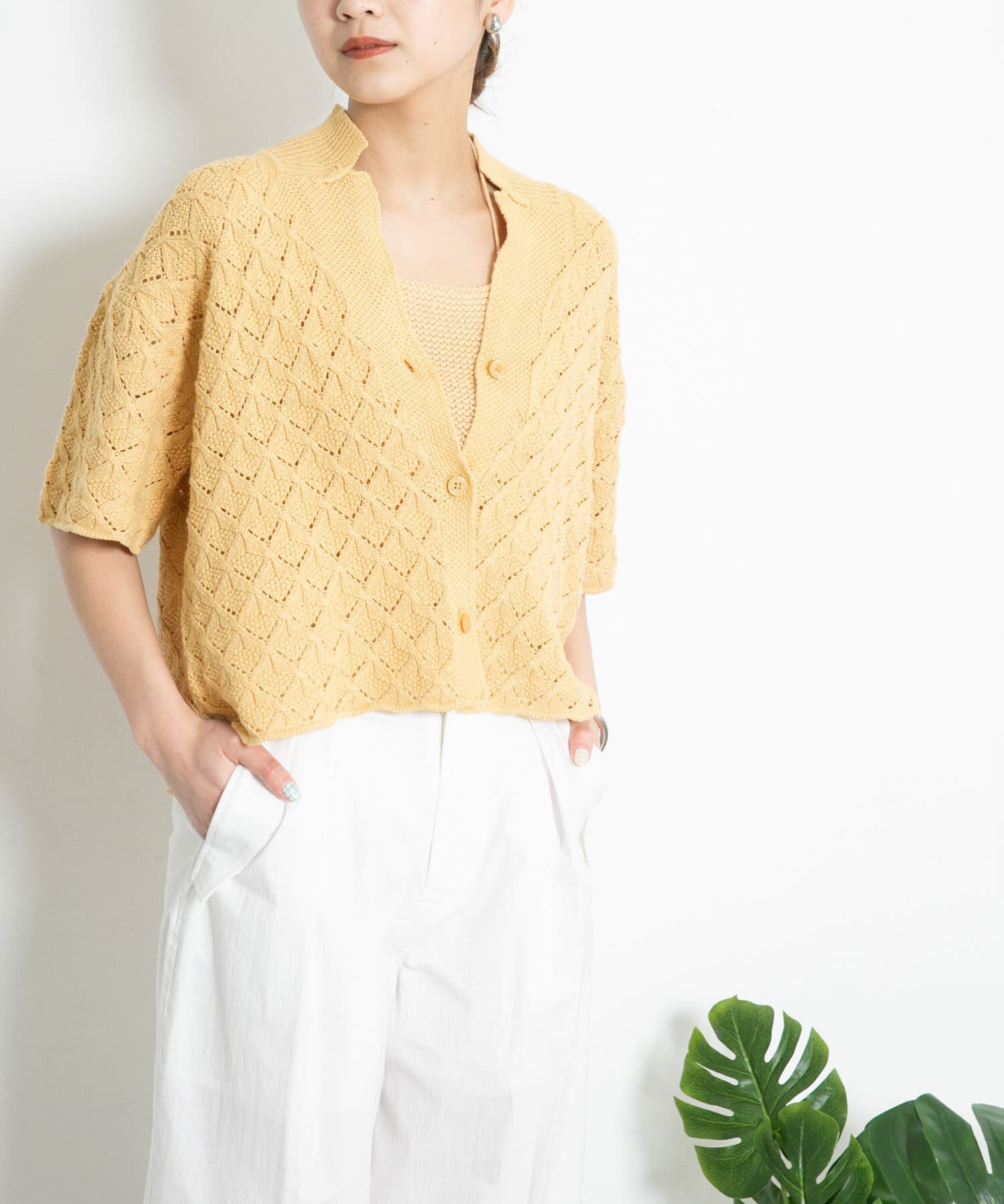  「ガーター編みホルターニット」|ニット・セーター|