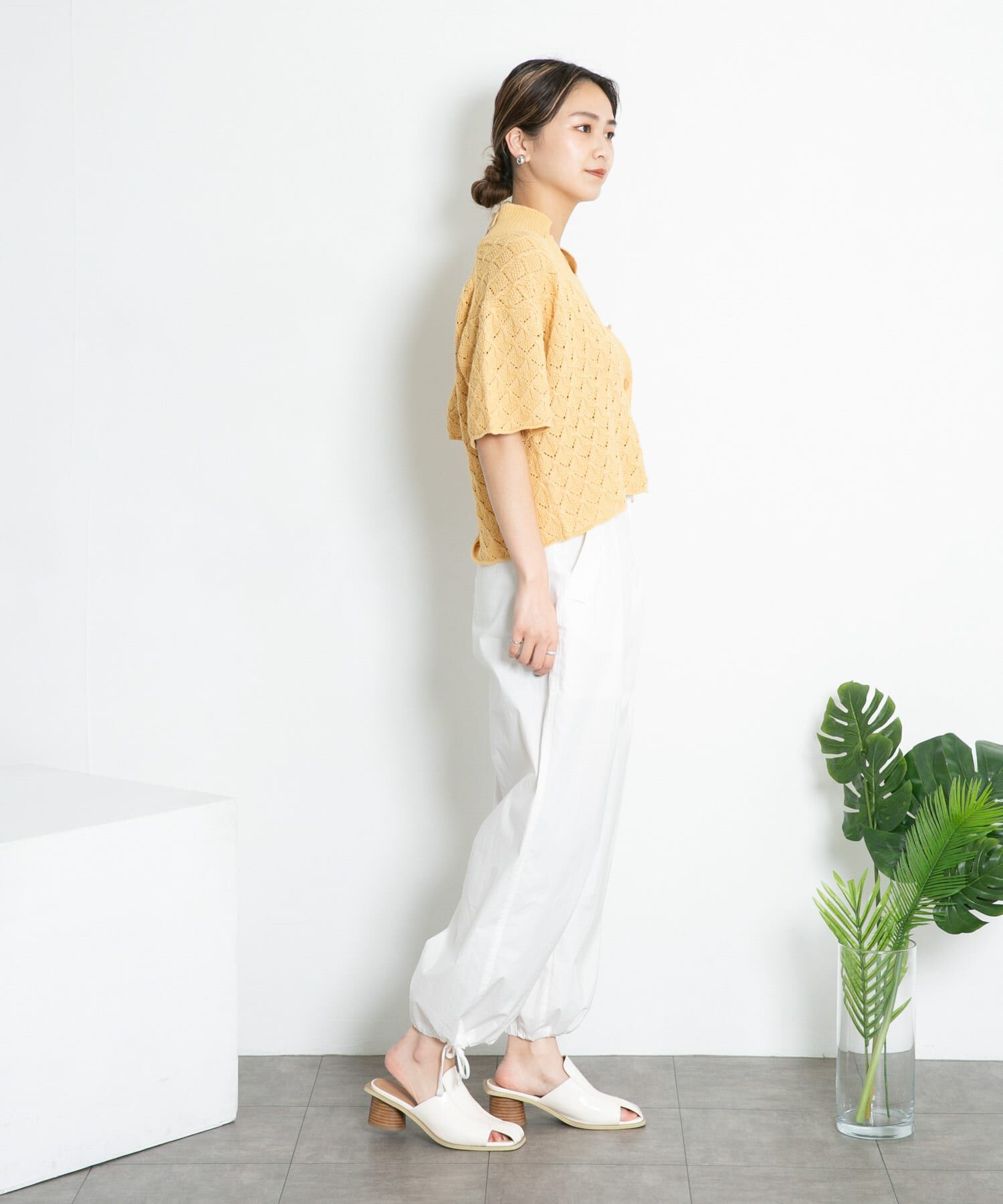  「ガーター編みホルターニット」|ニット・セーター|