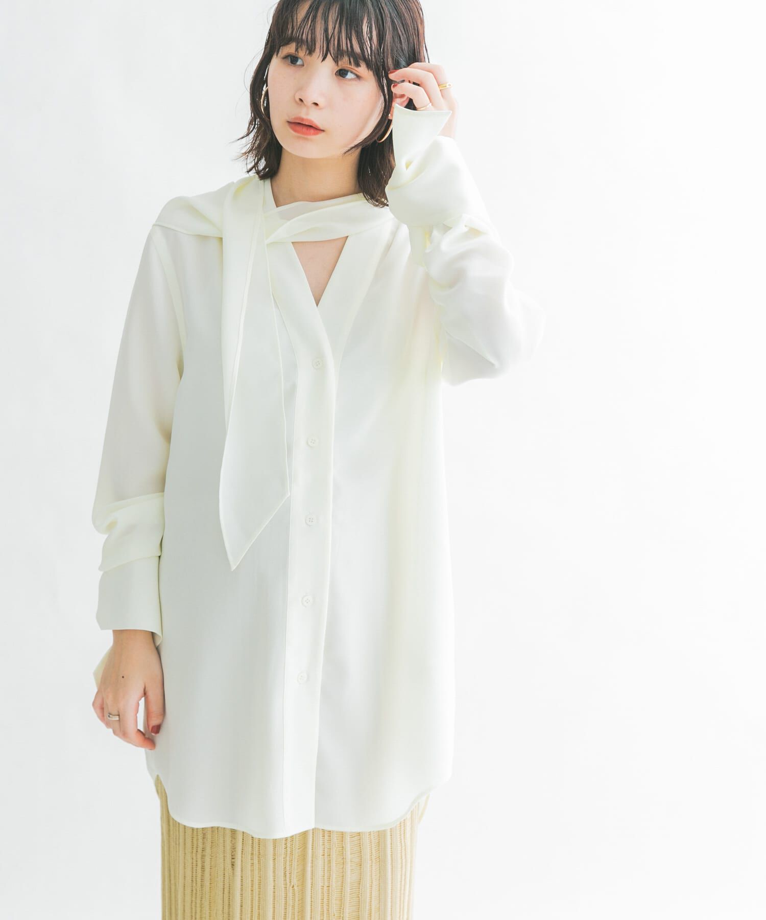  「ロングタイシャツ」|シャツ・ブラウス|