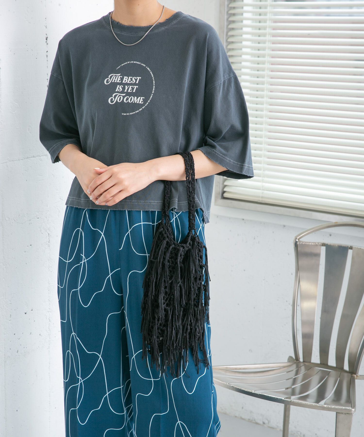  「フリンジニットBAG」|ハンドバッグ|