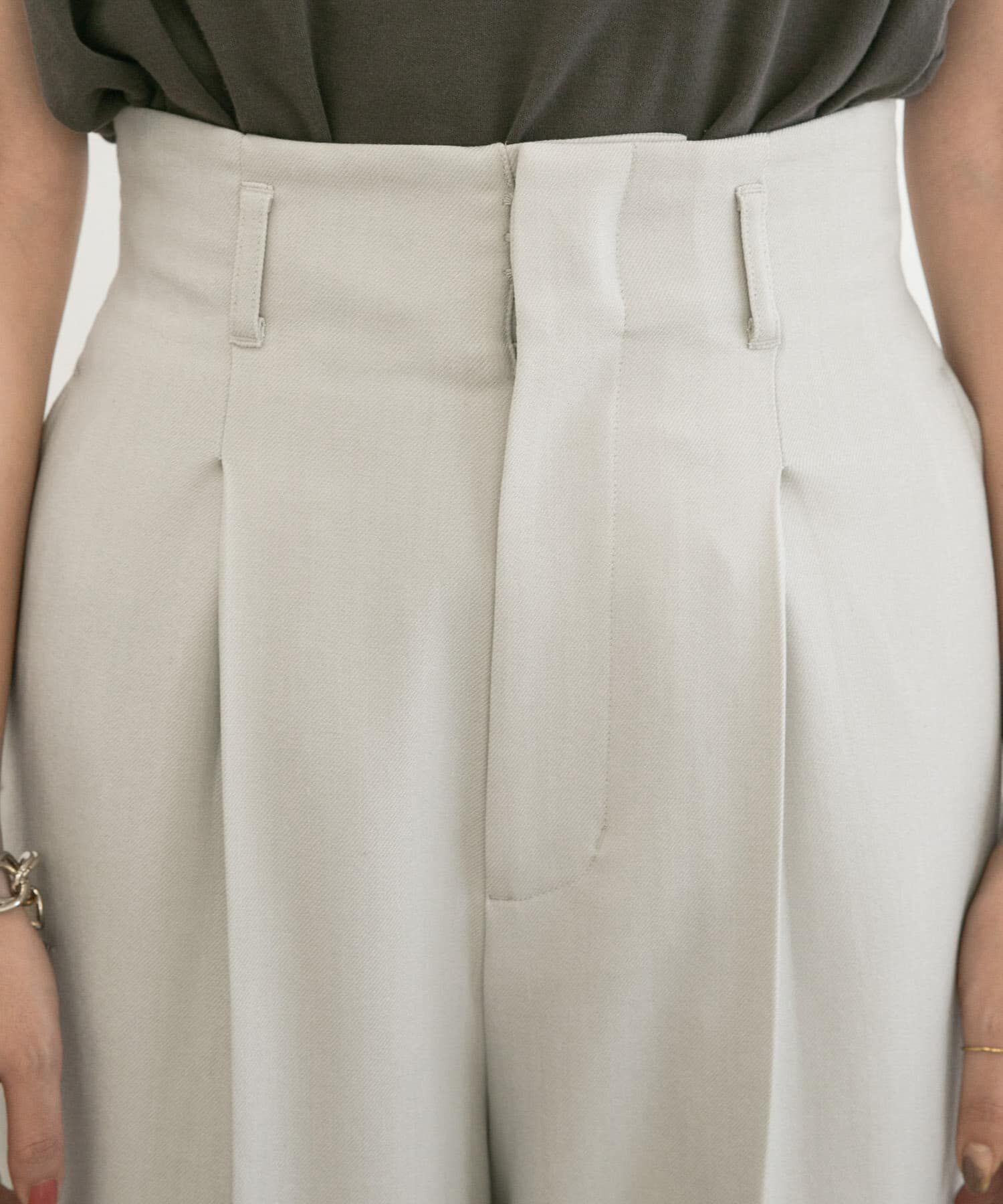  「センタープレスハイウエストWIDEパンツ」|その他|