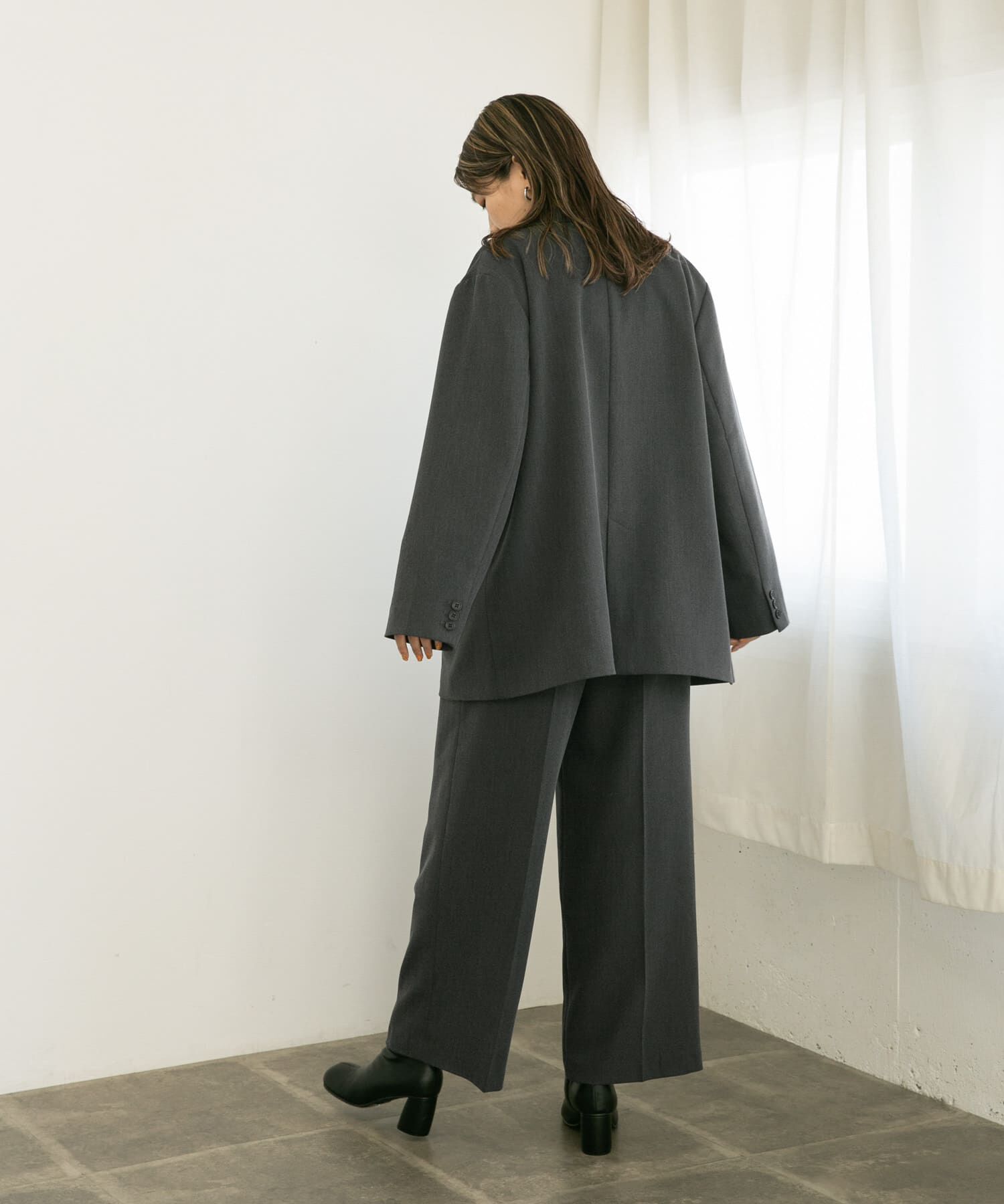  「センタープレスハイウエストWIDEパンツ」|その他|