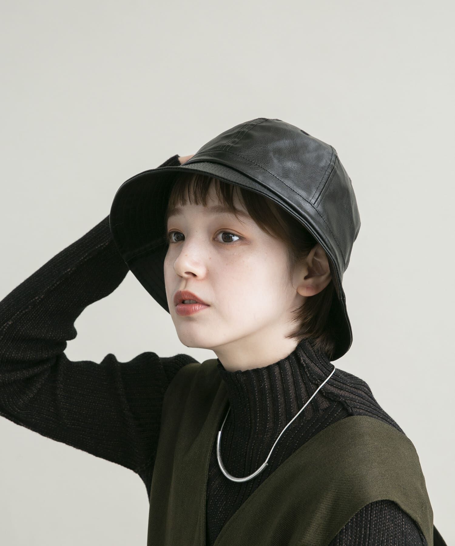  「レザーバケットHAT」|ハット|