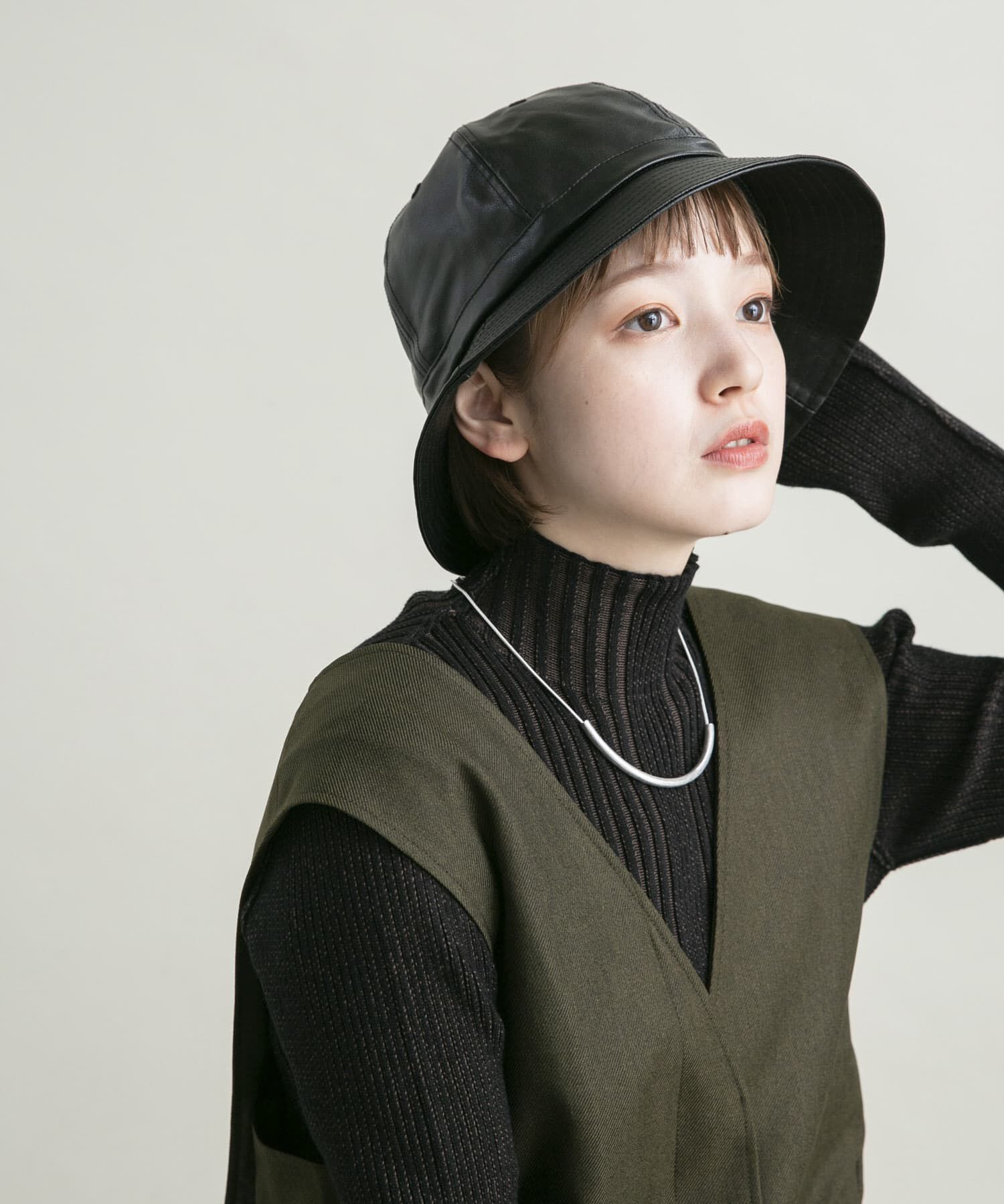  「レザーバケットHAT」|ハット|