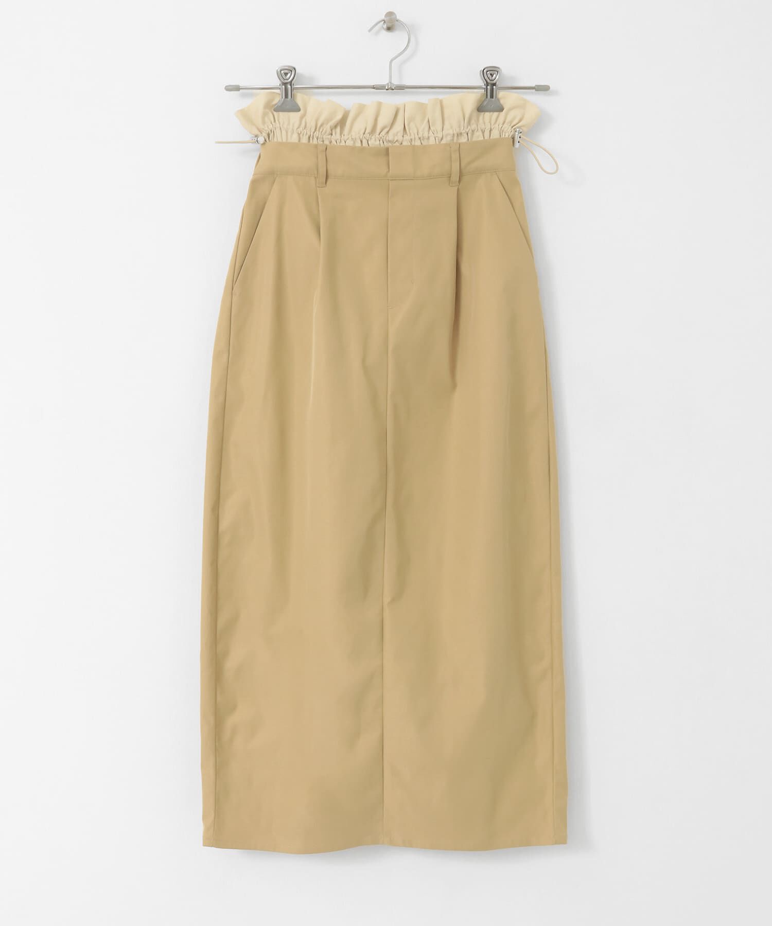  「ウエストドロストレイヤードスカート」|スカート|