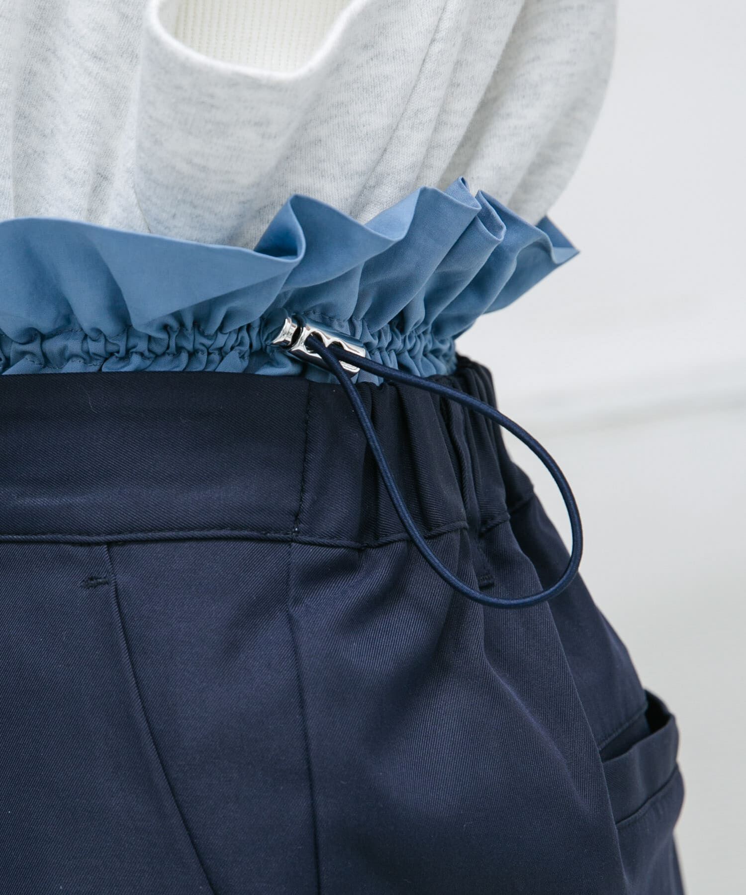  「ウエストドロストレイヤードスカート」|スカート|