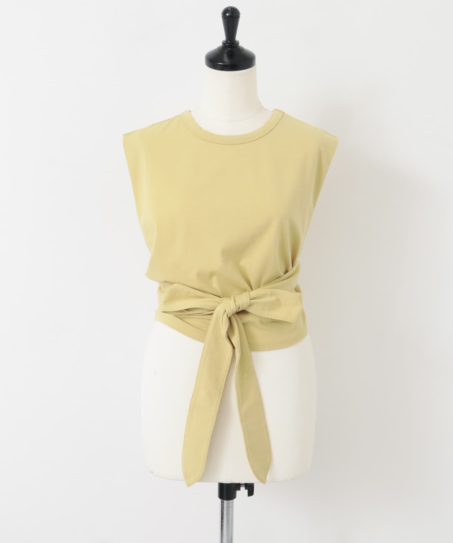  「ウエストノットノースリーブトップス」|Tシャツ・カットソー|