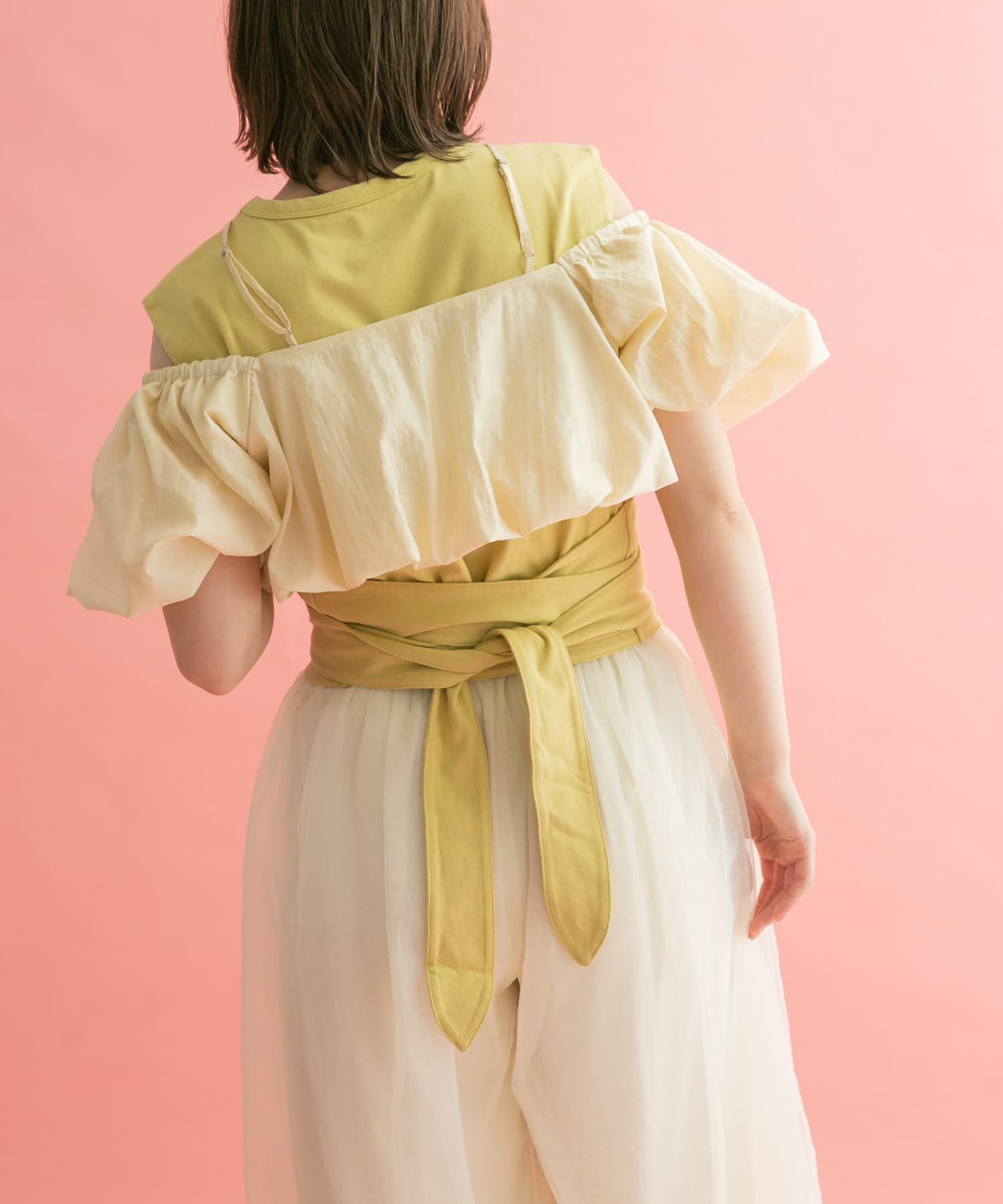  「ウエストノットノースリーブトップス」|Tシャツ・カットソー|