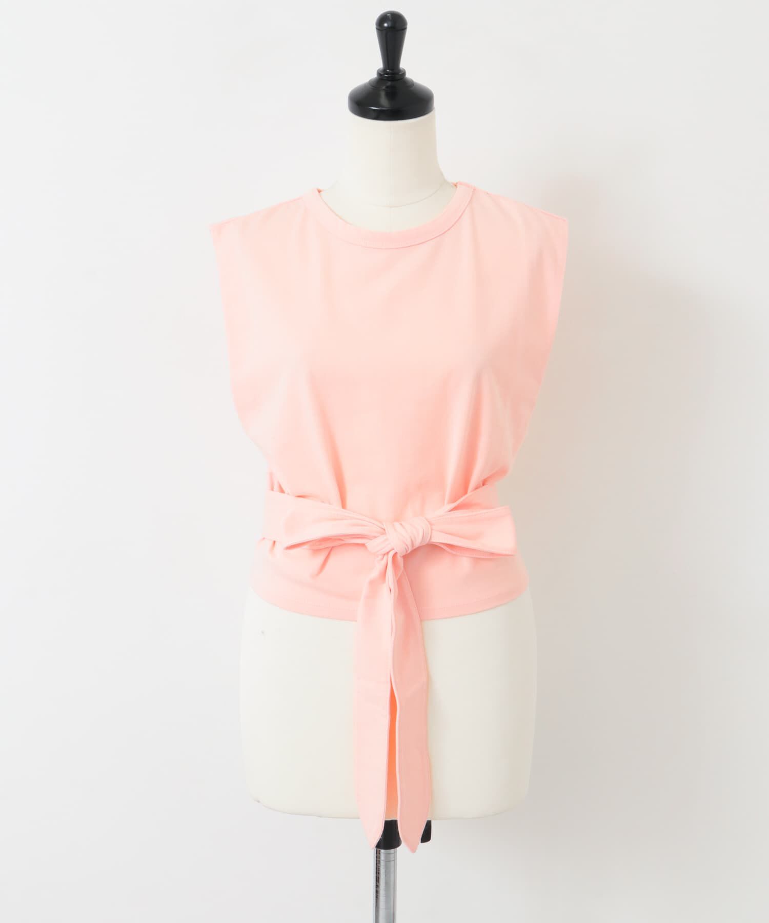  「ウエストノットノースリーブトップス」|Tシャツ・カットソー|