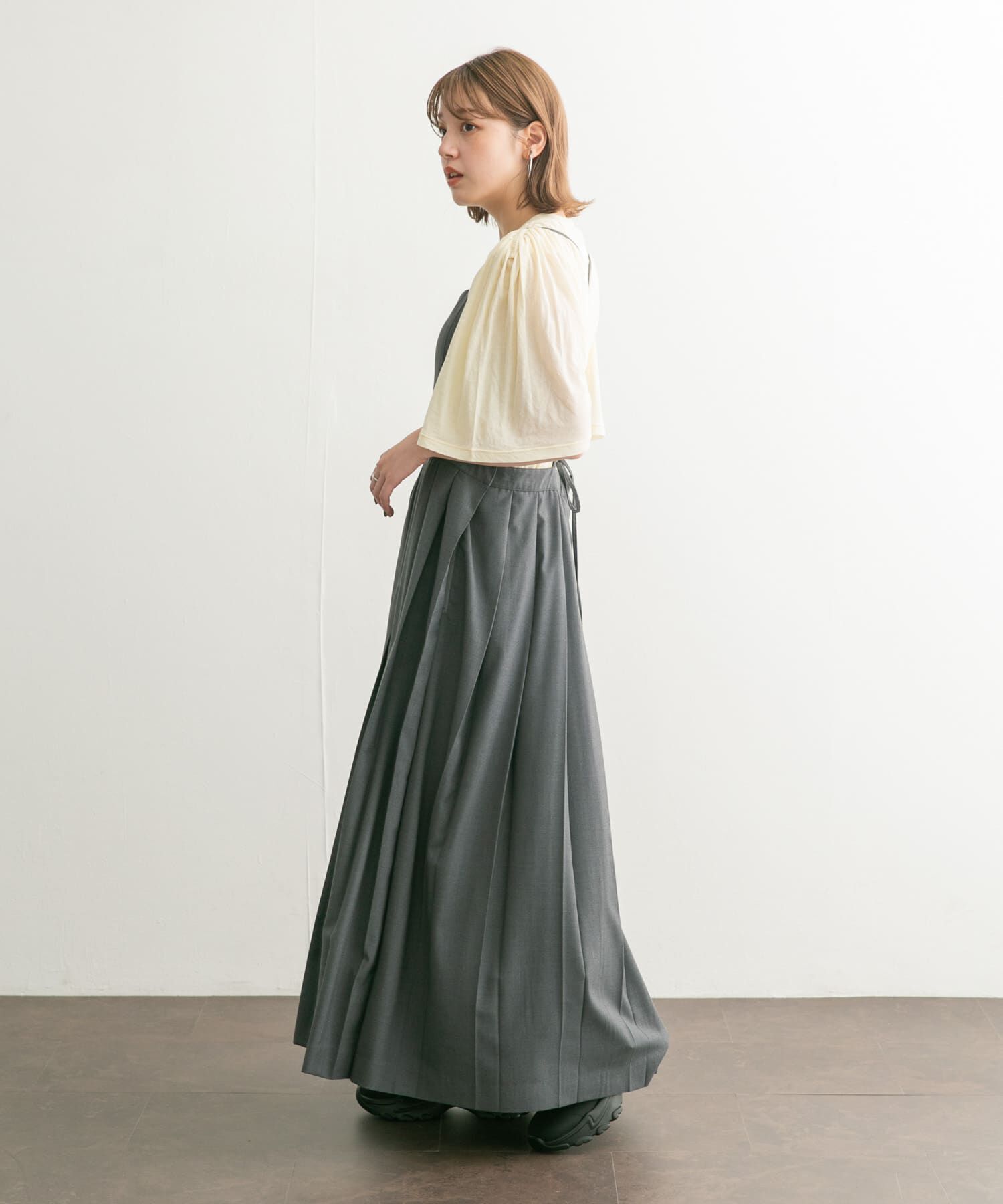  「フリルスリーブシアーカットソー」|Tシャツ・カットソー|