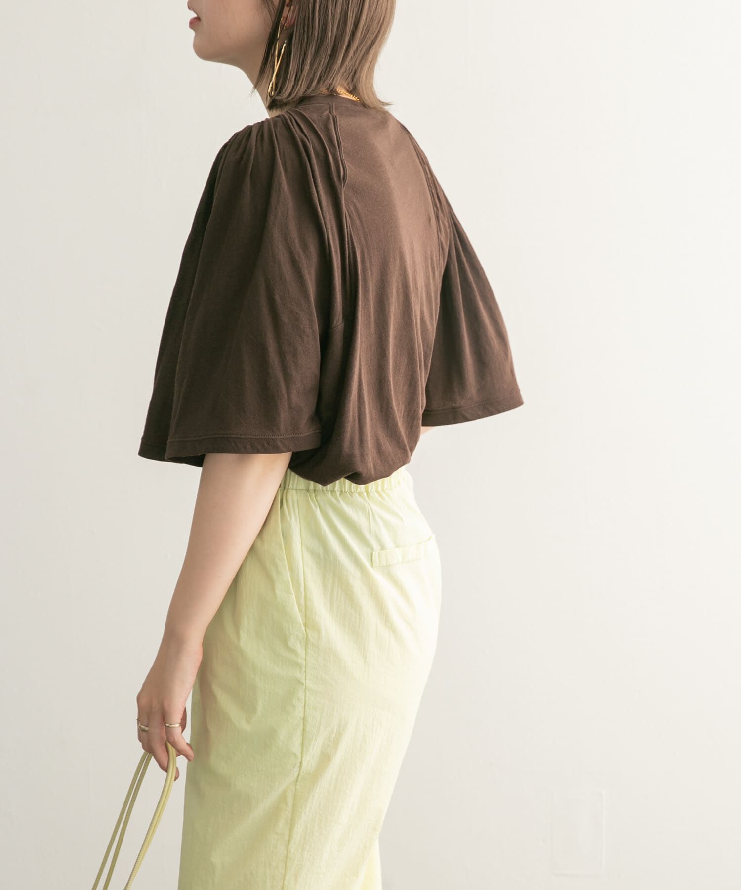  「フリルスリーブシアーカットソー」|Tシャツ・カットソー|