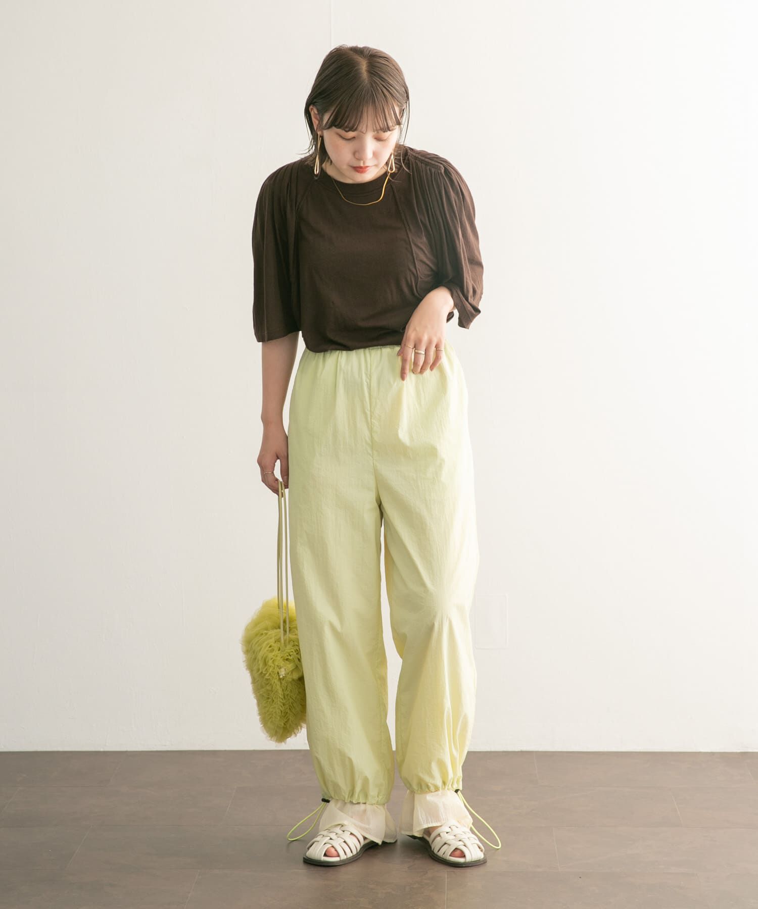  「フリルスリーブシアーカットソー」|Tシャツ・カットソー|