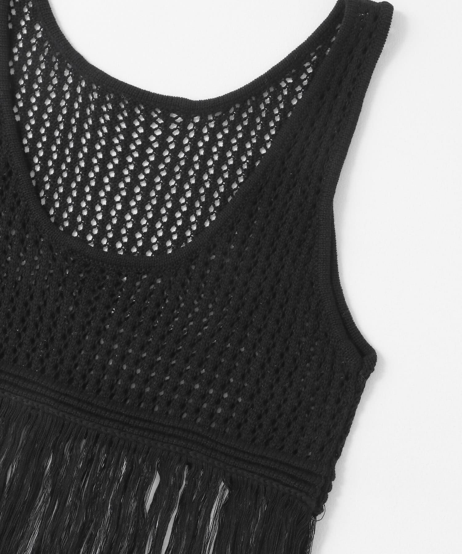  「フリンジニットタンクトップ」|ニット・セーター|