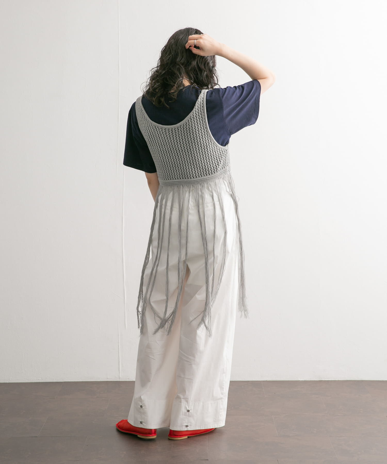  「フリンジニットタンクトップ」|ニット・セーター|