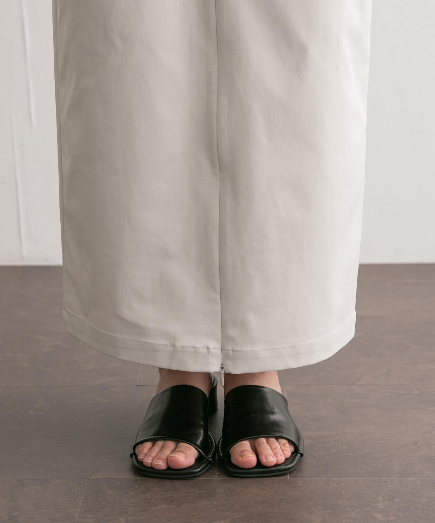  「フロントZIPペンシルスカート」|スカート|