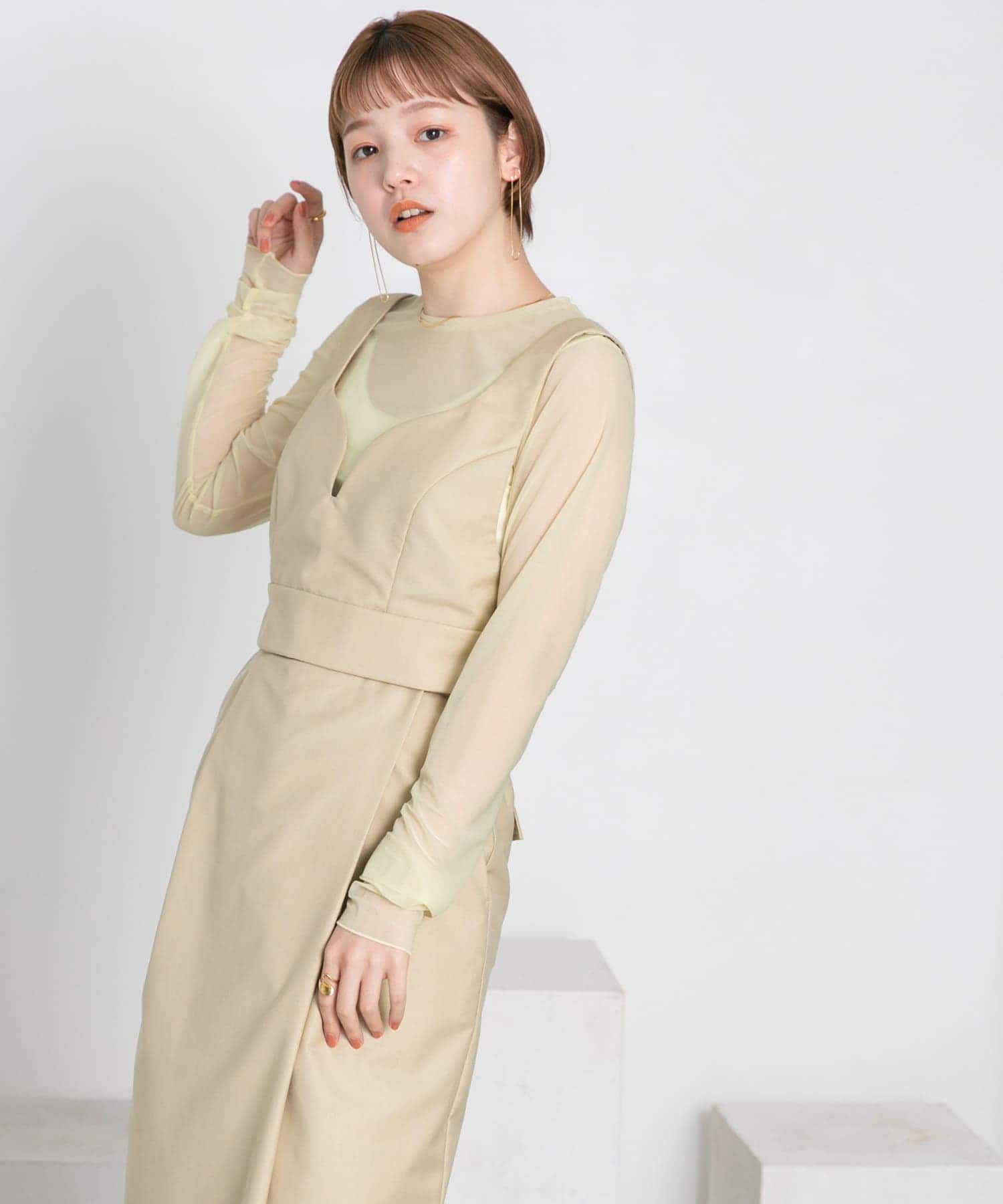  「ビスチェSETワンピース」|ワンピース|