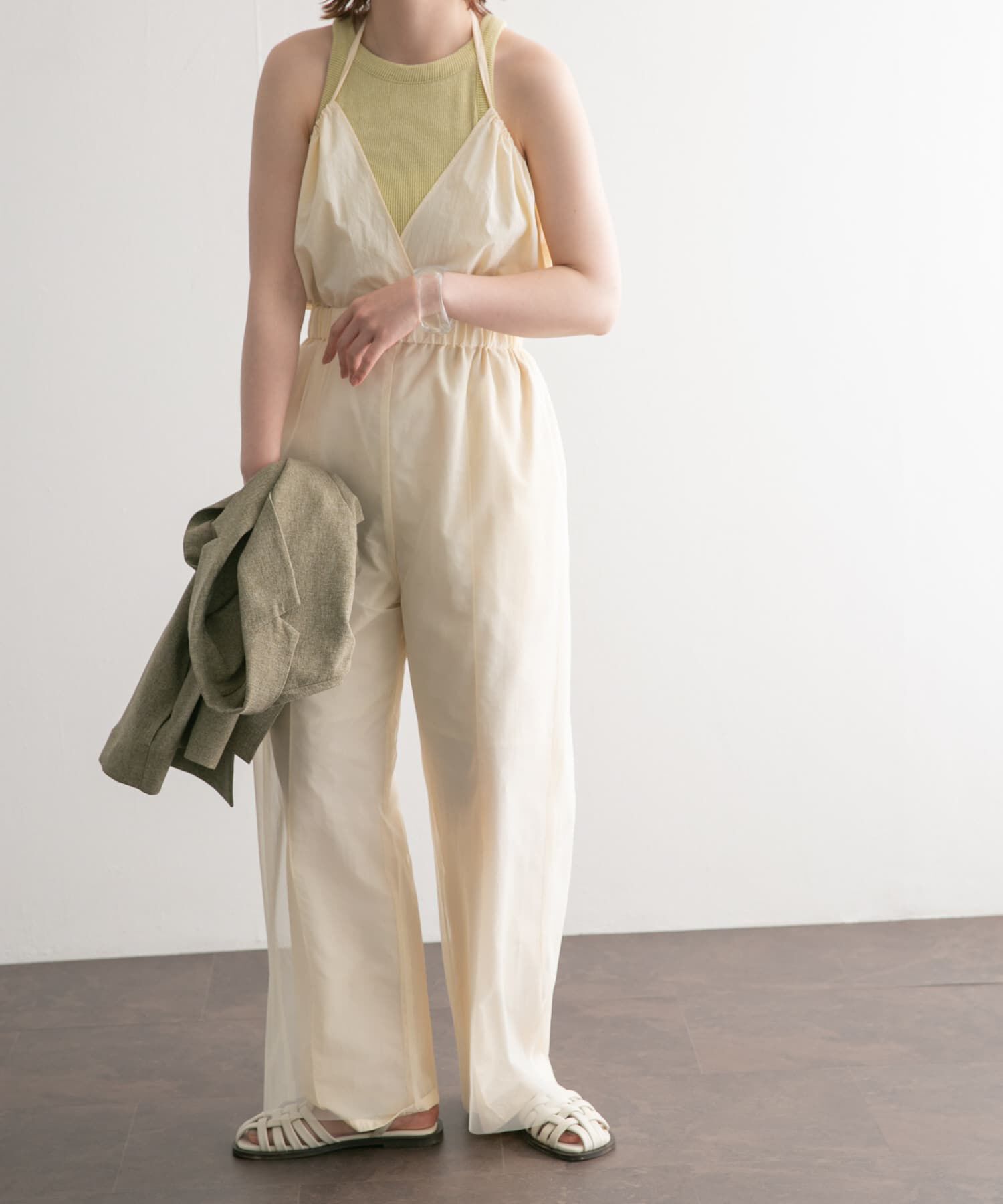  「2WAYチュールレイヤードサロペット」|スカート|