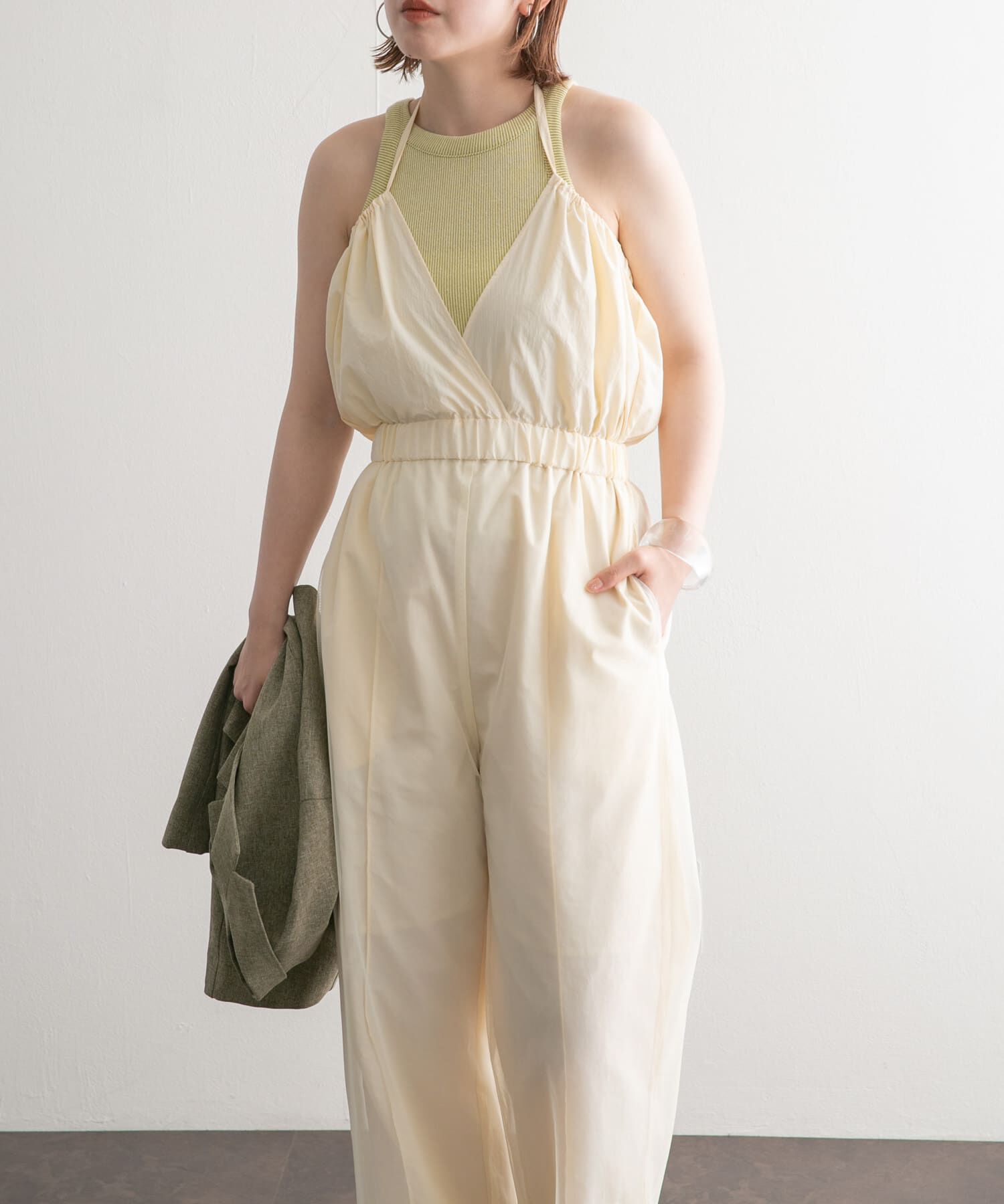  「2WAYチュールレイヤードサロペット」|スカート|