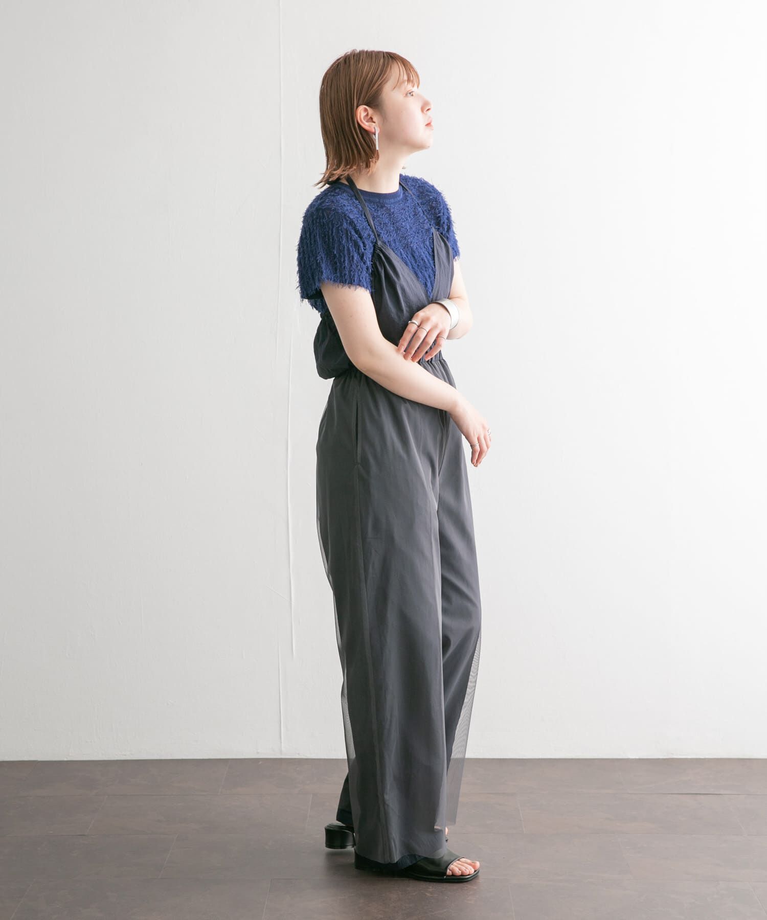  「2WAYチュールレイヤードサロペット」|スカート|