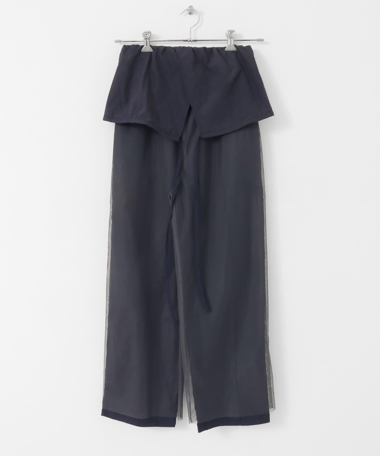  「2WAYチュールレイヤードサロペット」|スカート|