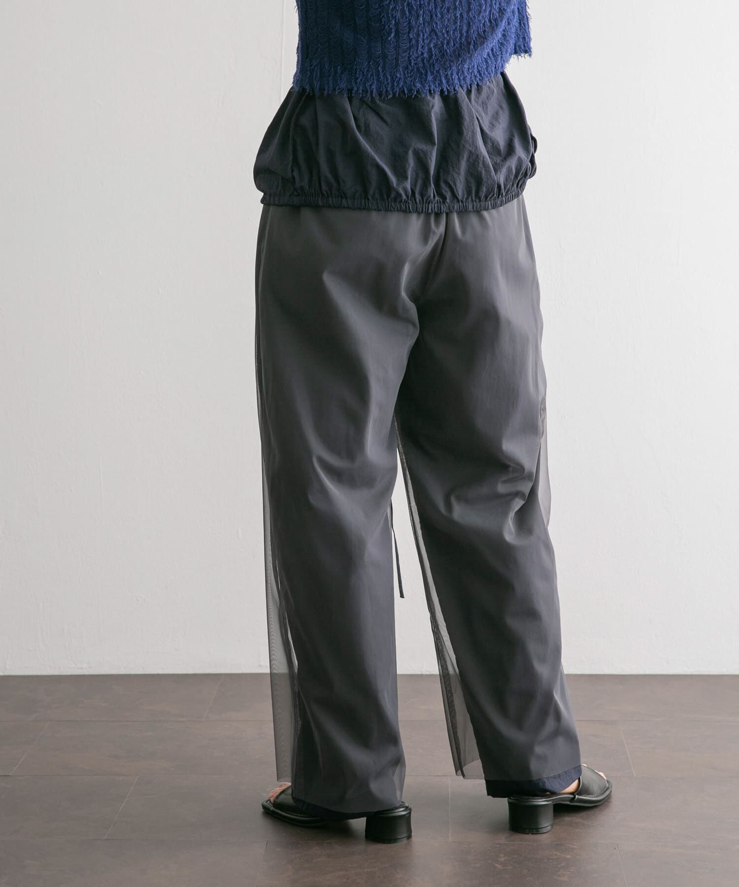  「2WAYチュールレイヤードサロペット」|スカート|