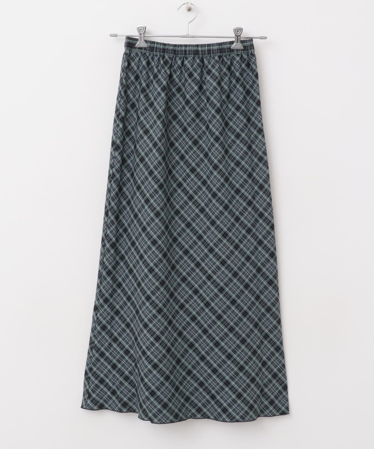  「チェックナロースカート(裏付)」|スカート|