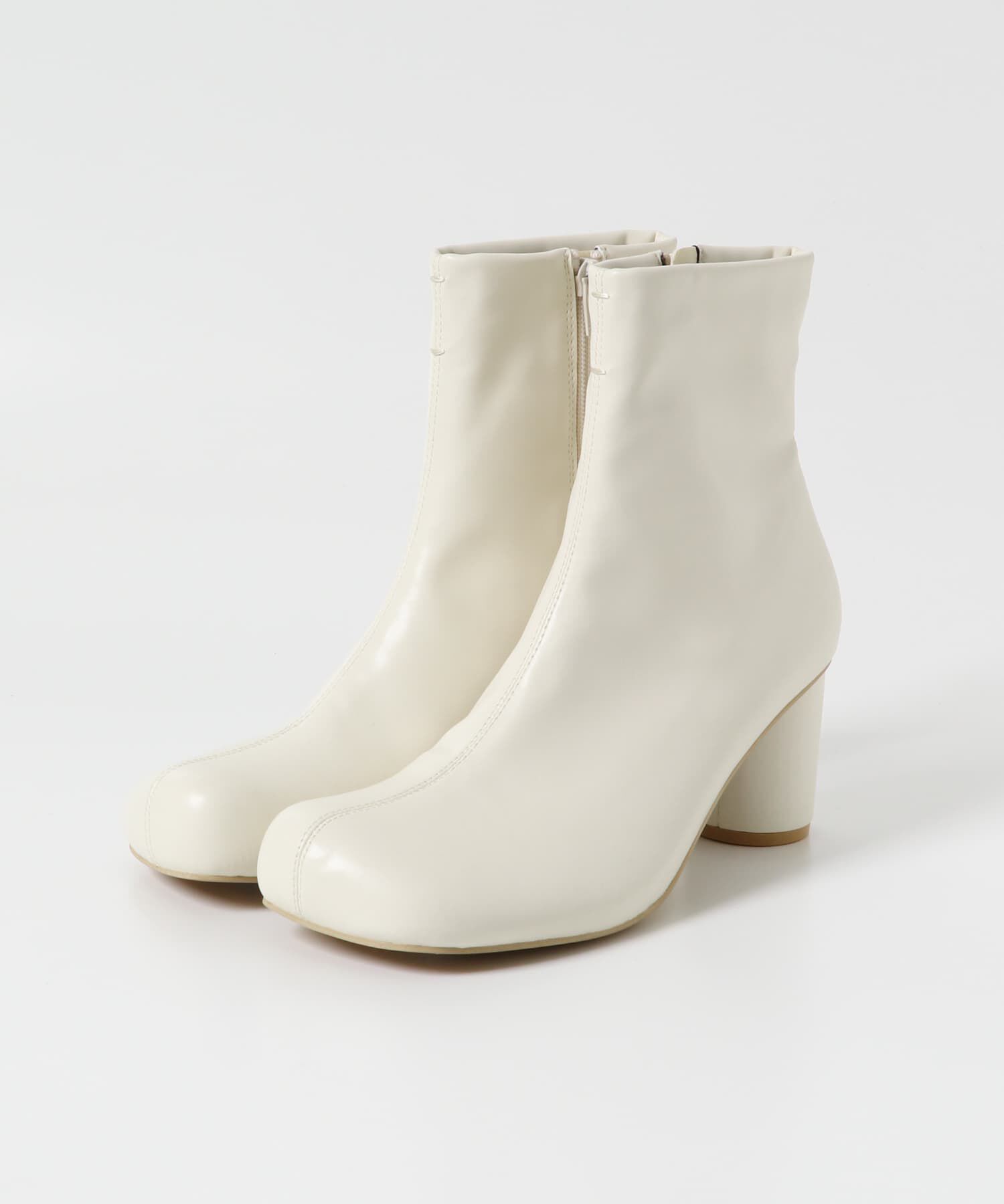  「ステッチデザインラウンドトゥブーツ」|ショートブーツ|