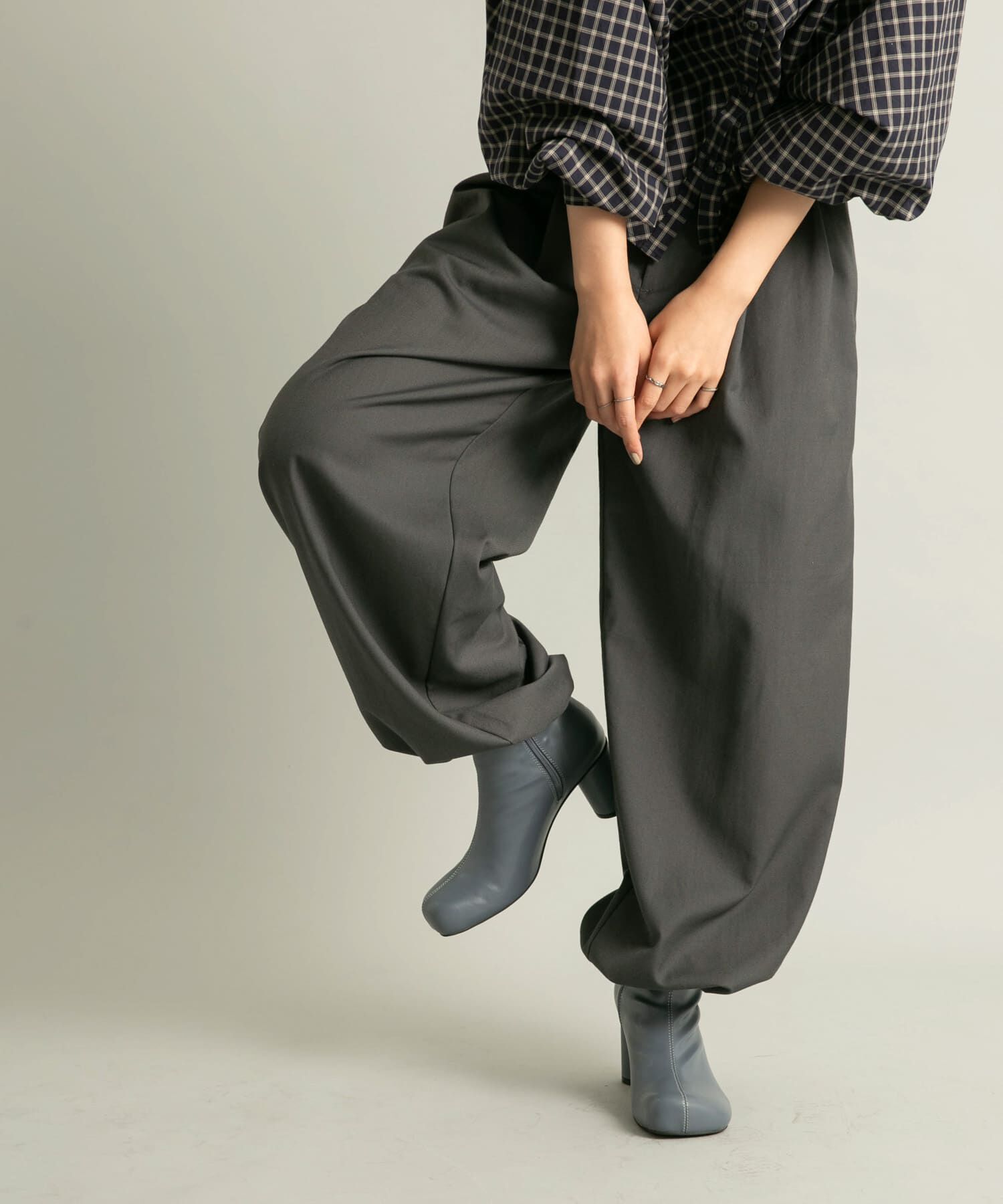  「ステッチデザインラウンドトゥブーツ」|ショートブーツ|