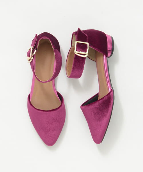  「ベロアセパレートパンプス&there4;」|パンプス|