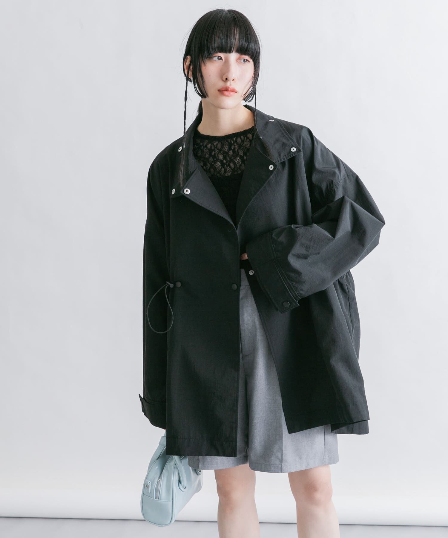  「スタンドカラーBIGナイロンジャケット」|その他|