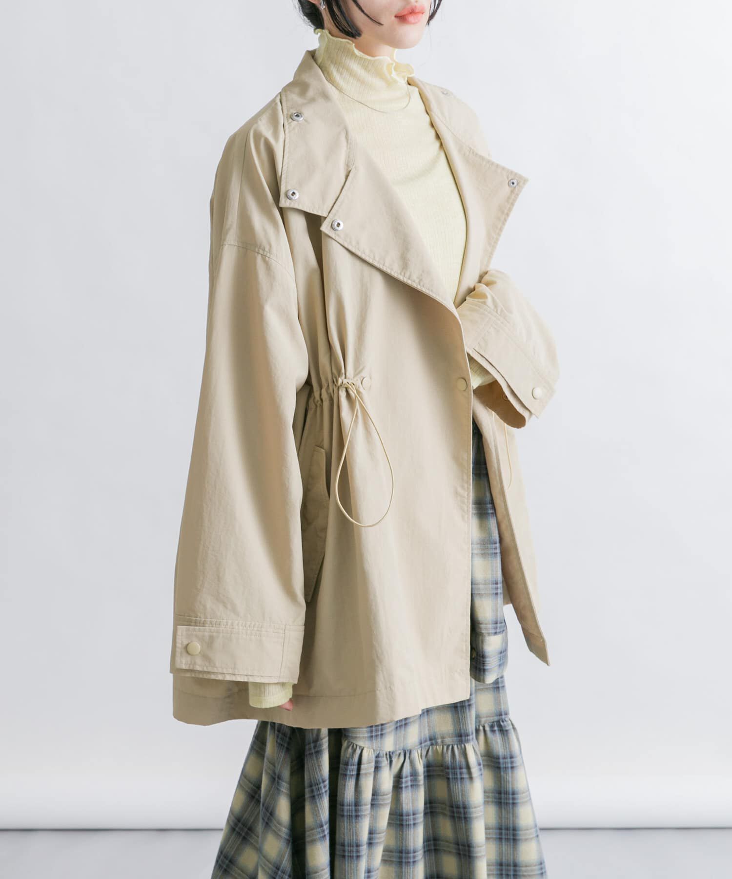  「スタンドカラーBIGナイロンジャケット」|その他|