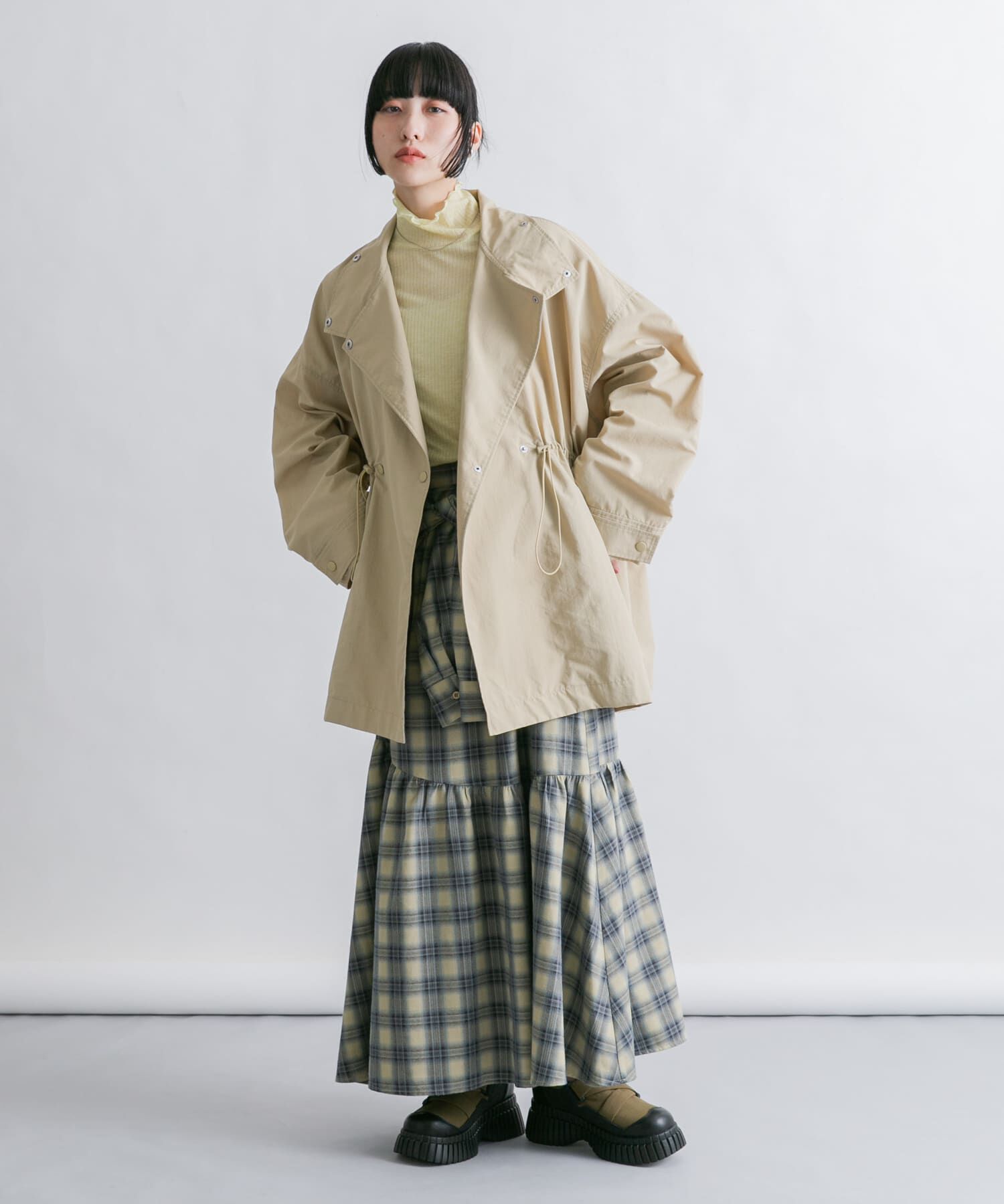  「スタンドカラーBIGナイロンジャケット」|その他|