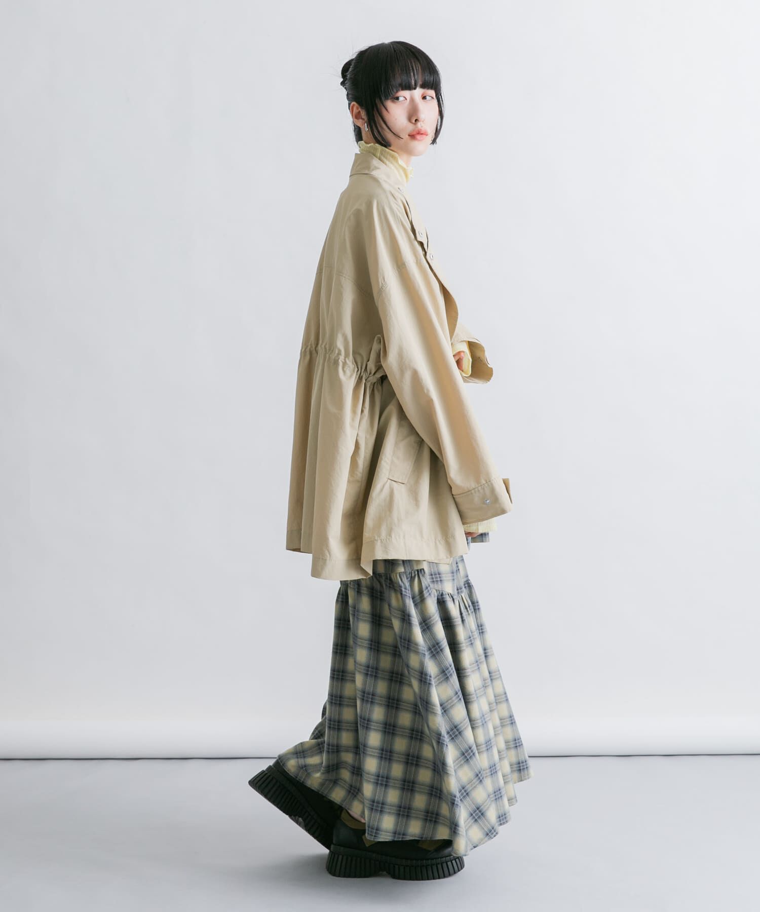  「スタンドカラーBIGナイロンジャケット」|その他|