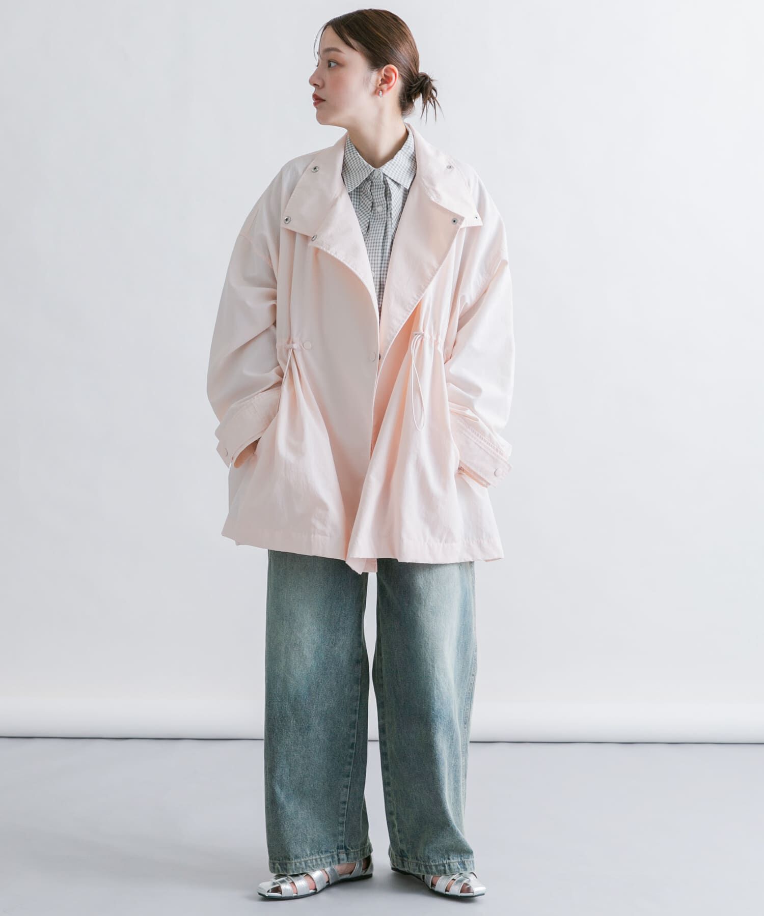  「スタンドカラーBIGナイロンジャケット」|その他|