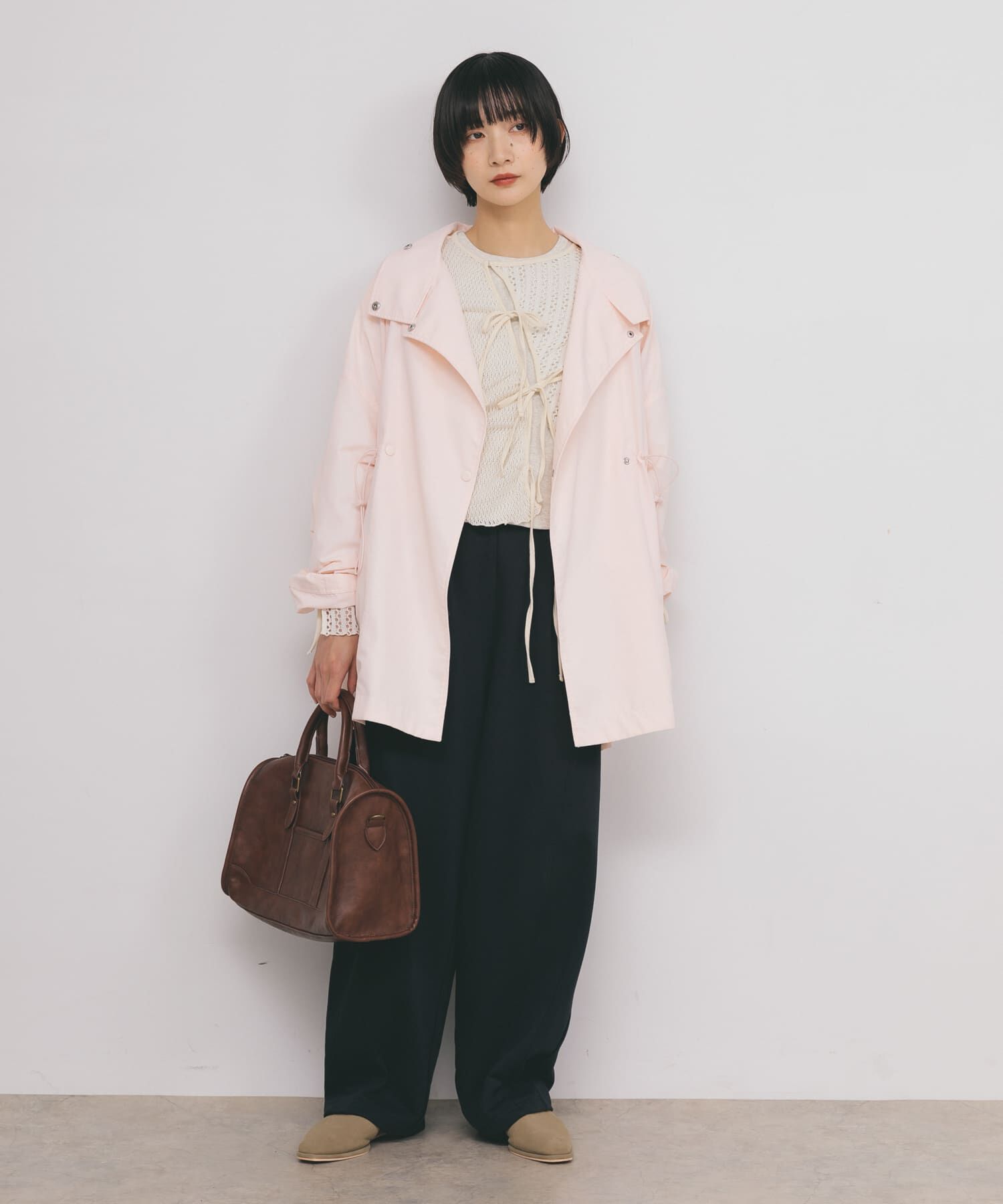  「スタンドカラーBIGナイロンジャケット」|その他|